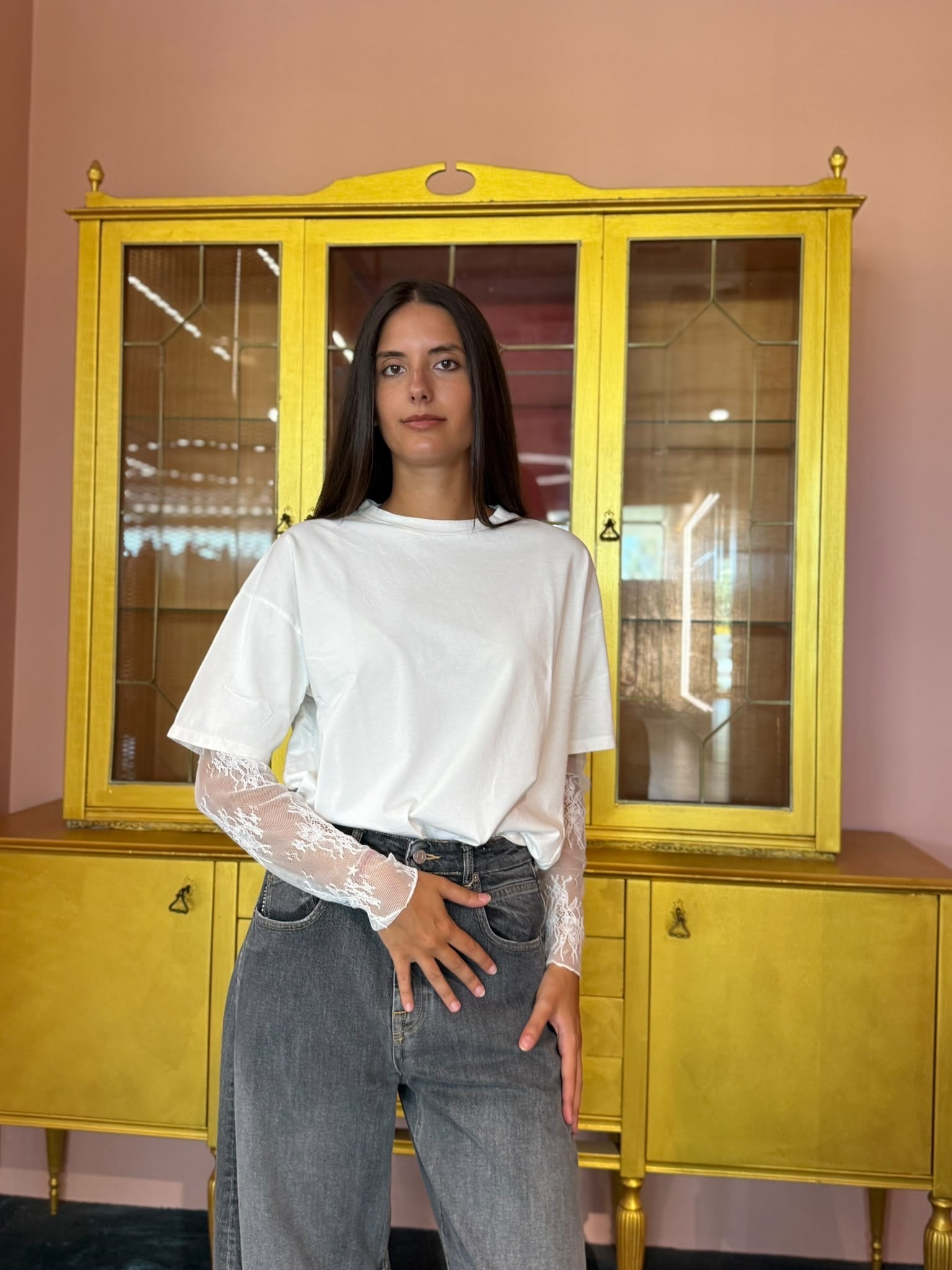 Susy Mix - Maglia Manica Pizzo-2