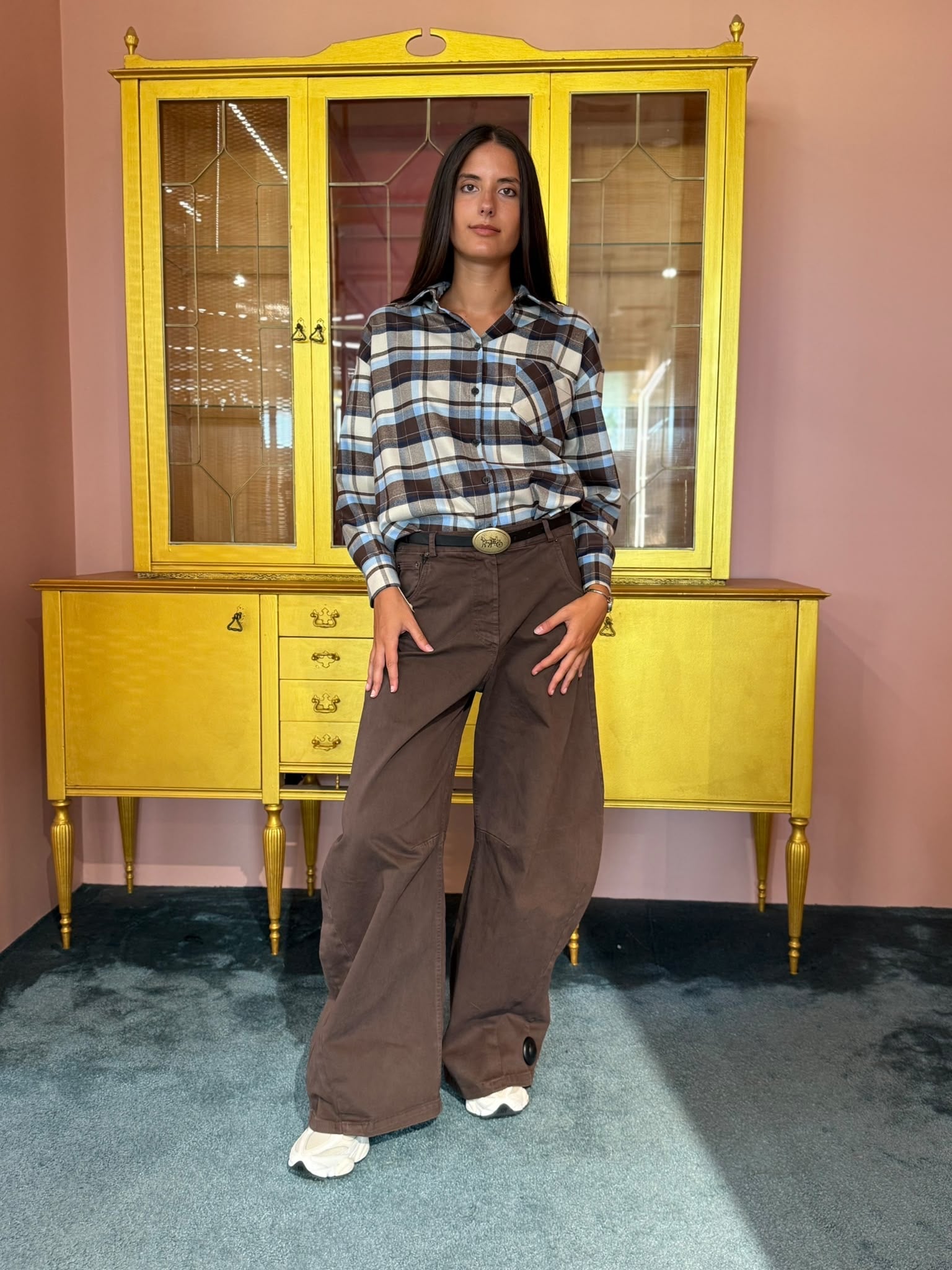 Tensione In - Camicia Quadri Celeste-2