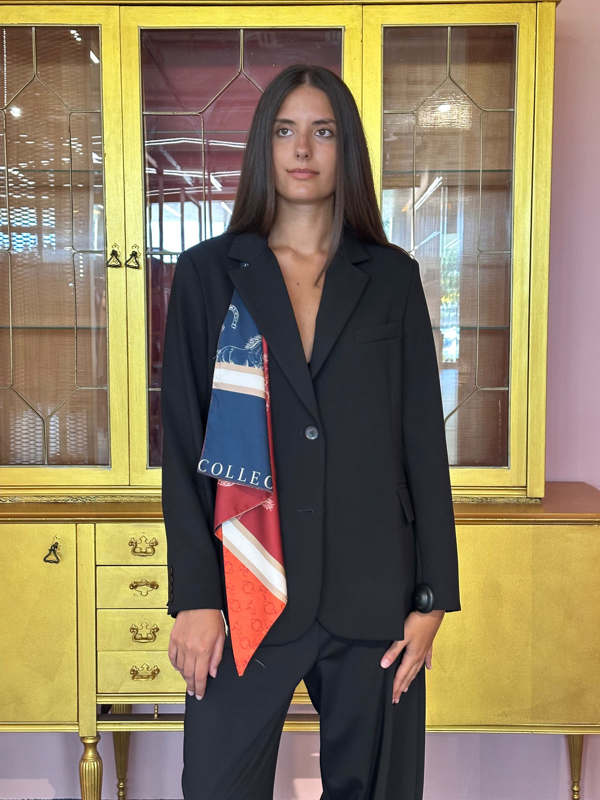 Tensione In - Giacca Foulard Nera-2