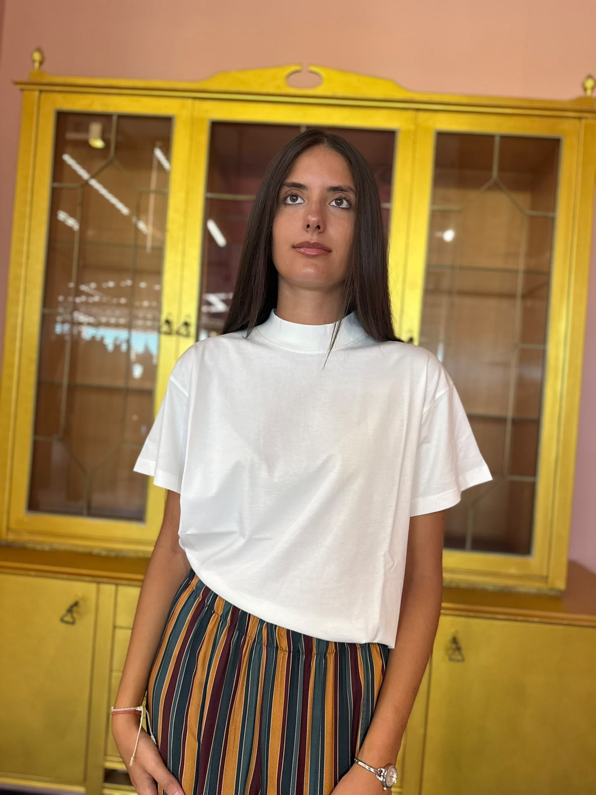 Susy Mix - Maxi T-Shirt Panna-1
