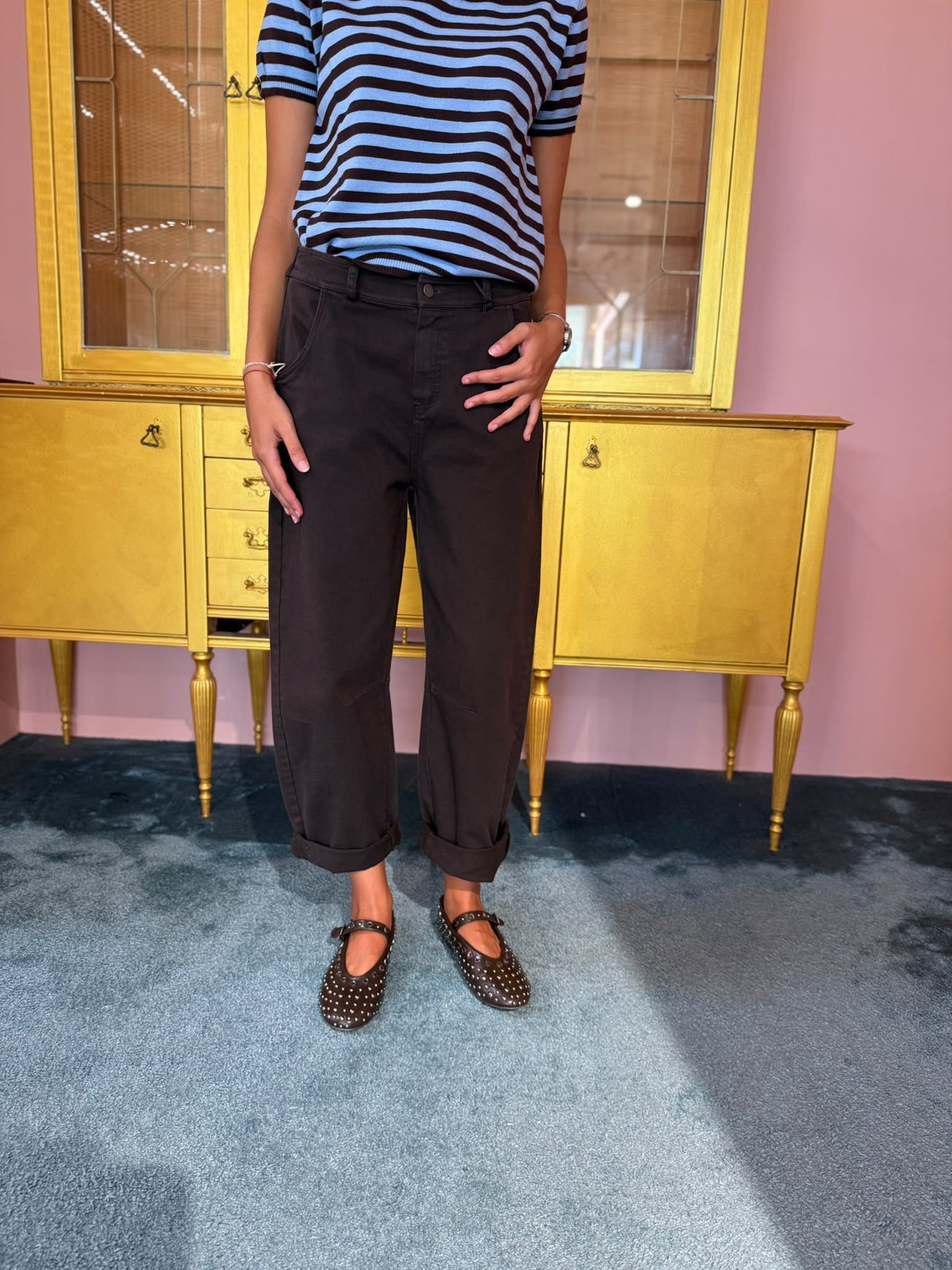 Tensione In - Pantalone Ovetto Moro-2