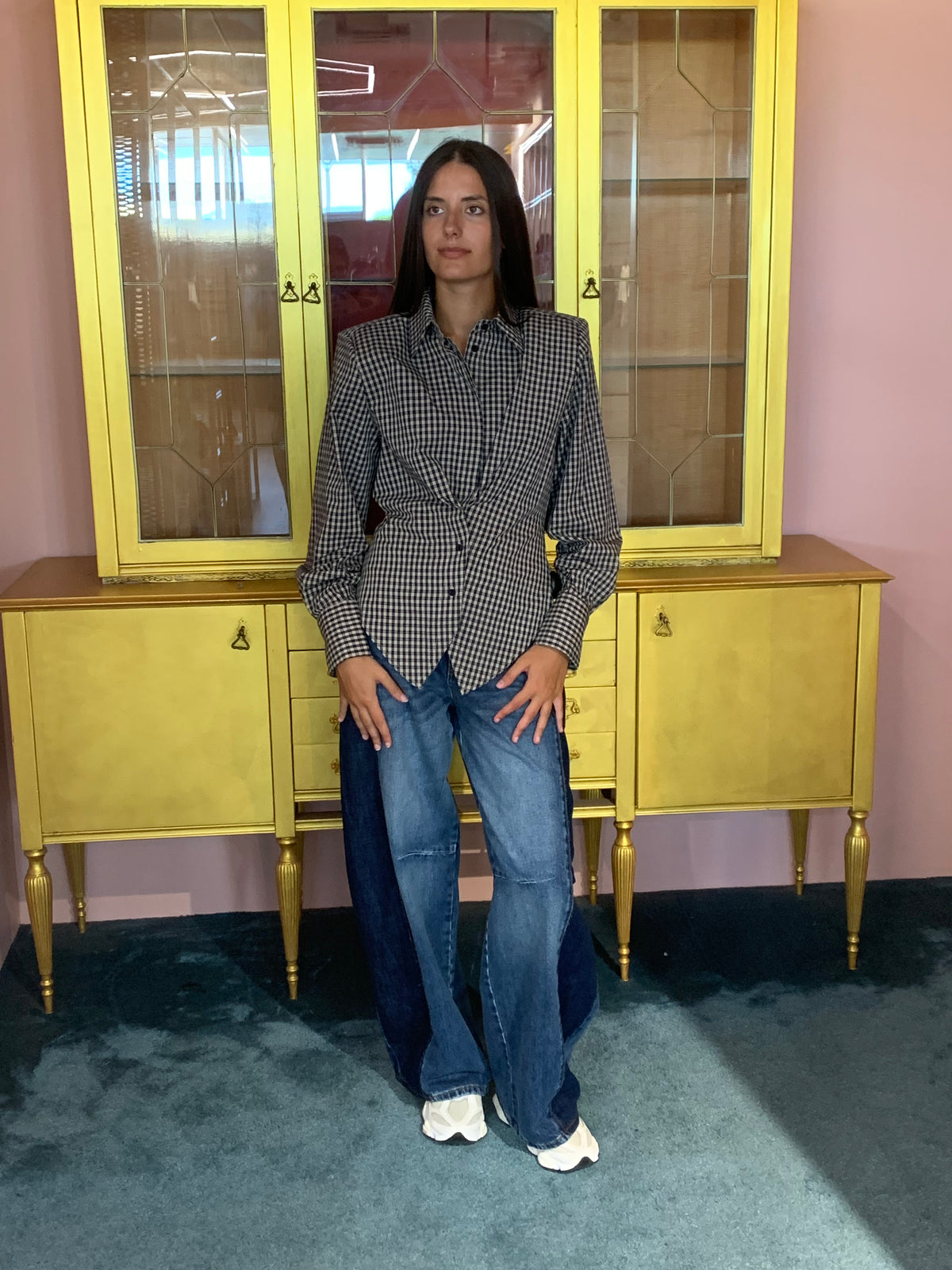 Tensione In - Camicia Quadri Blu-3