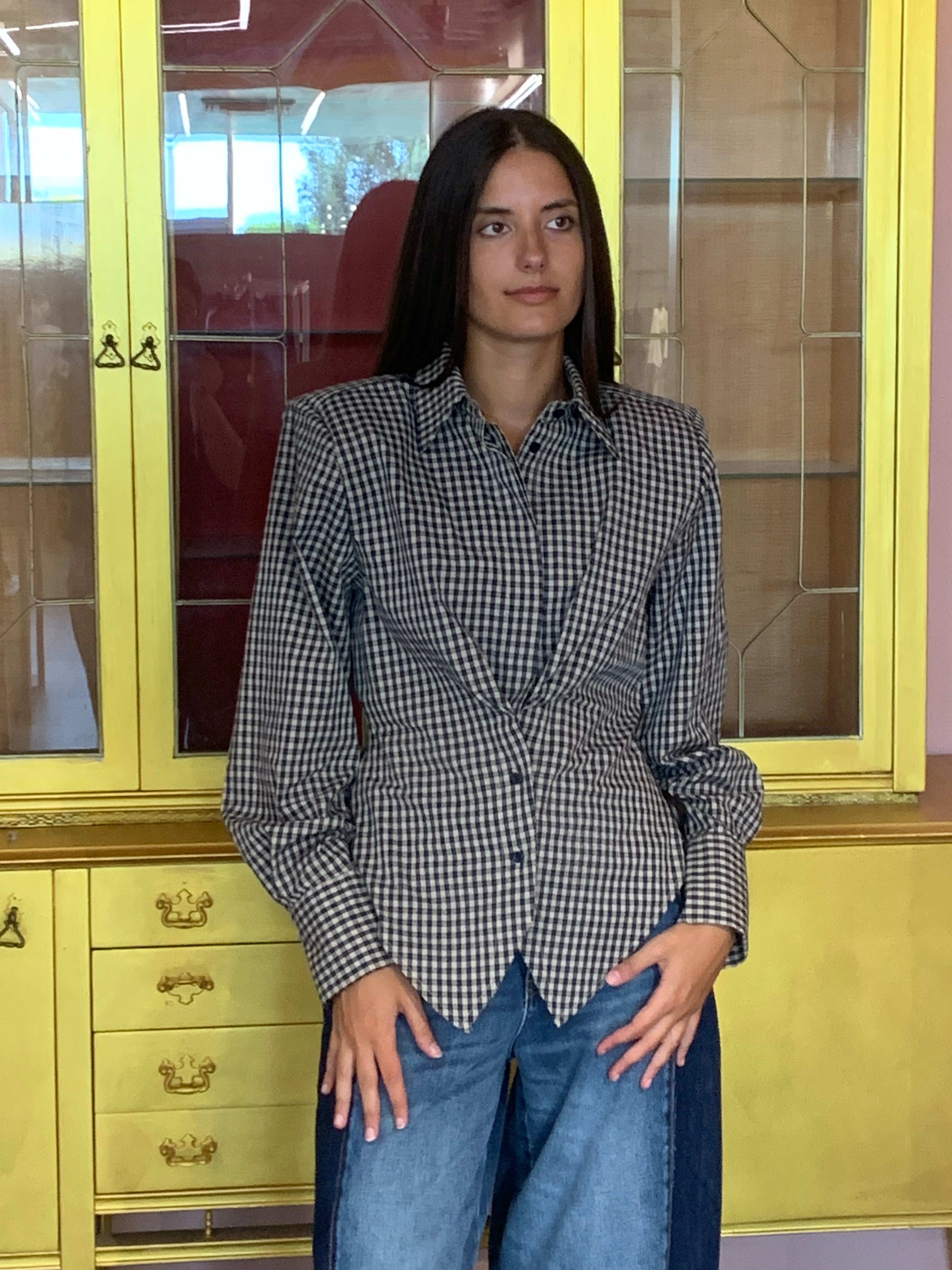 Tensione In - Camicia Quadri Blu-1