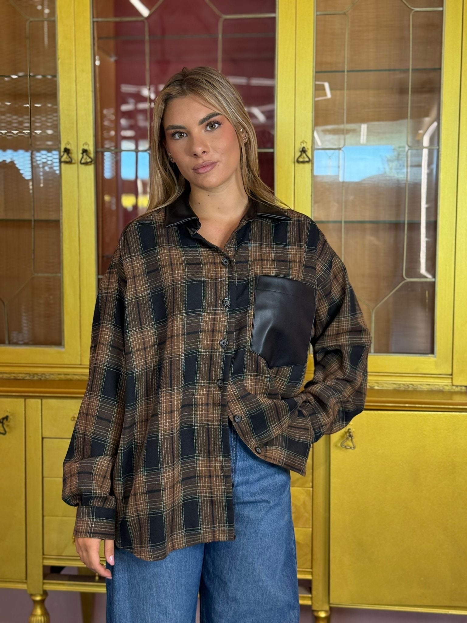 Tensione In - Camicia Tabacco-1