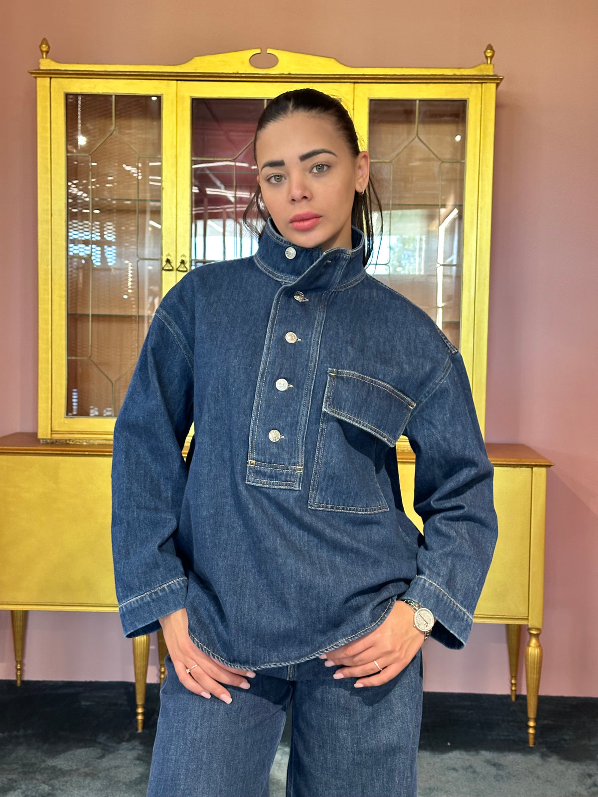VICOLO - CAMICIA DENIM-1