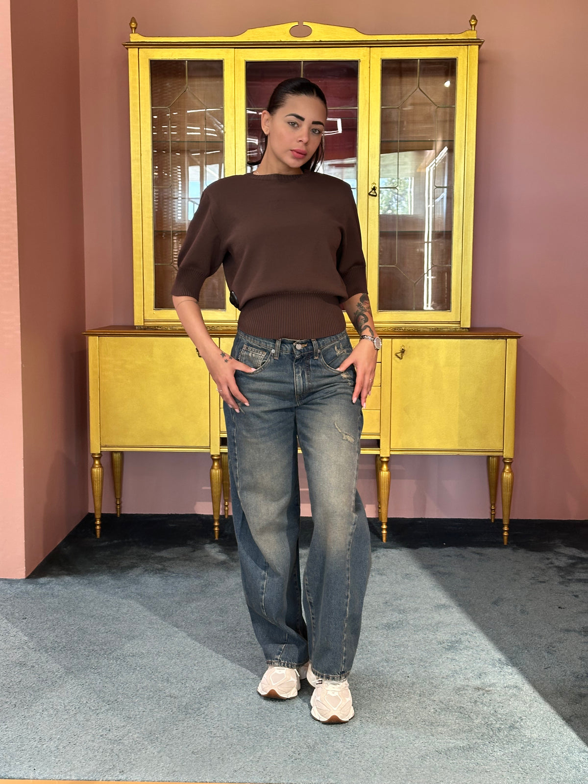 HaveOne - Pantalone Lucy Denim Blu-2
