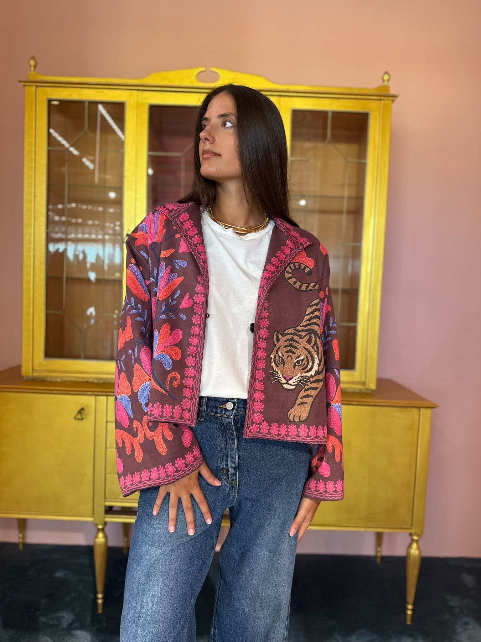 HaveOne - Nomad - Bomber Ricamo Polso Rigato Tiger-1