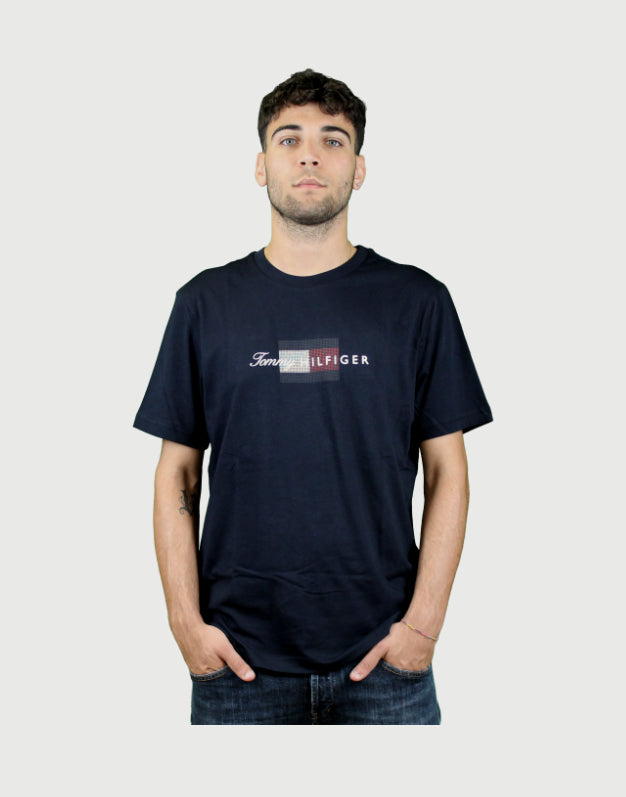 Tommy Hilfigher Script Flag Regular tee-2