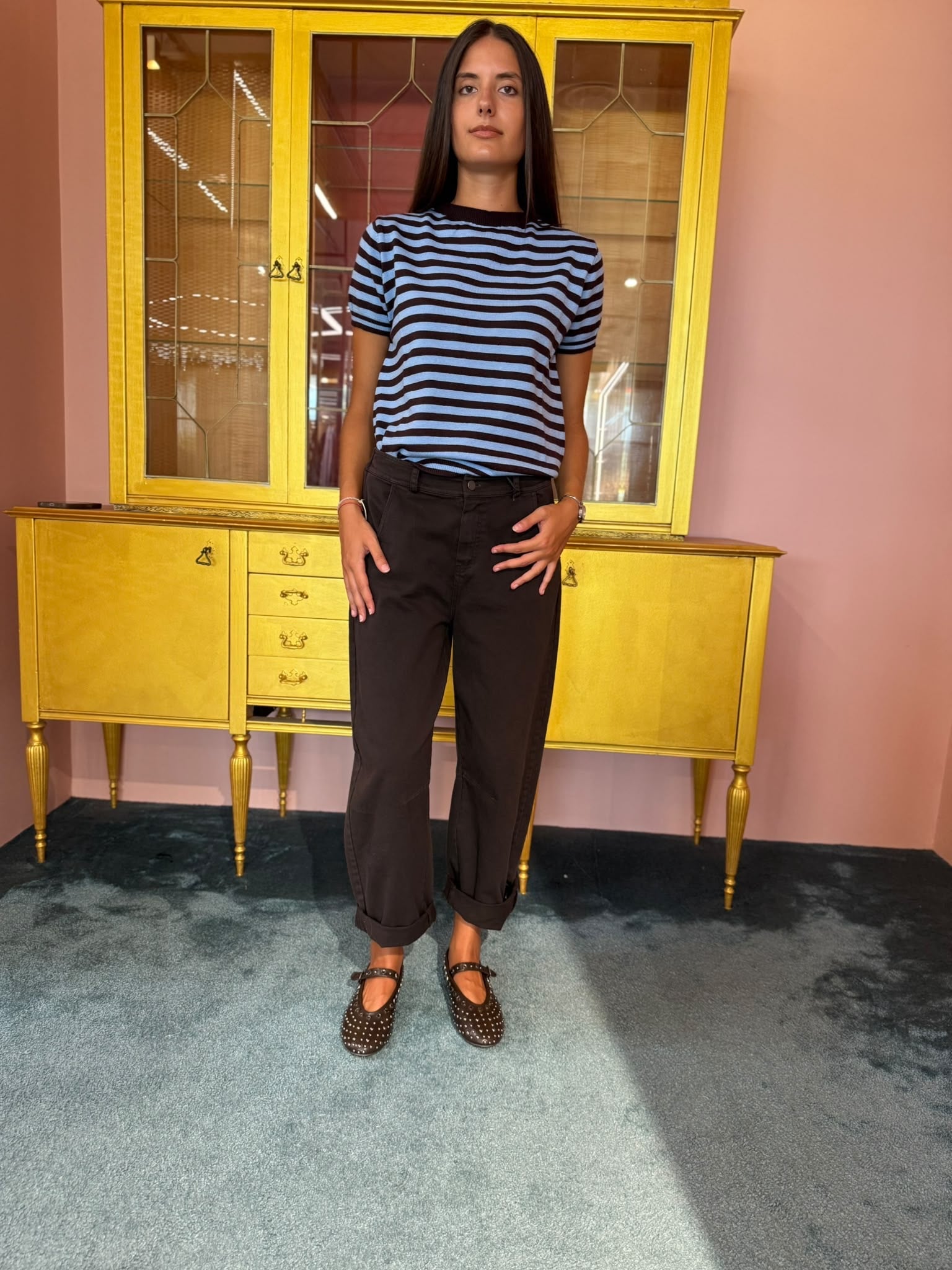 Tensione In - Pantalone Ovetto Moro-3