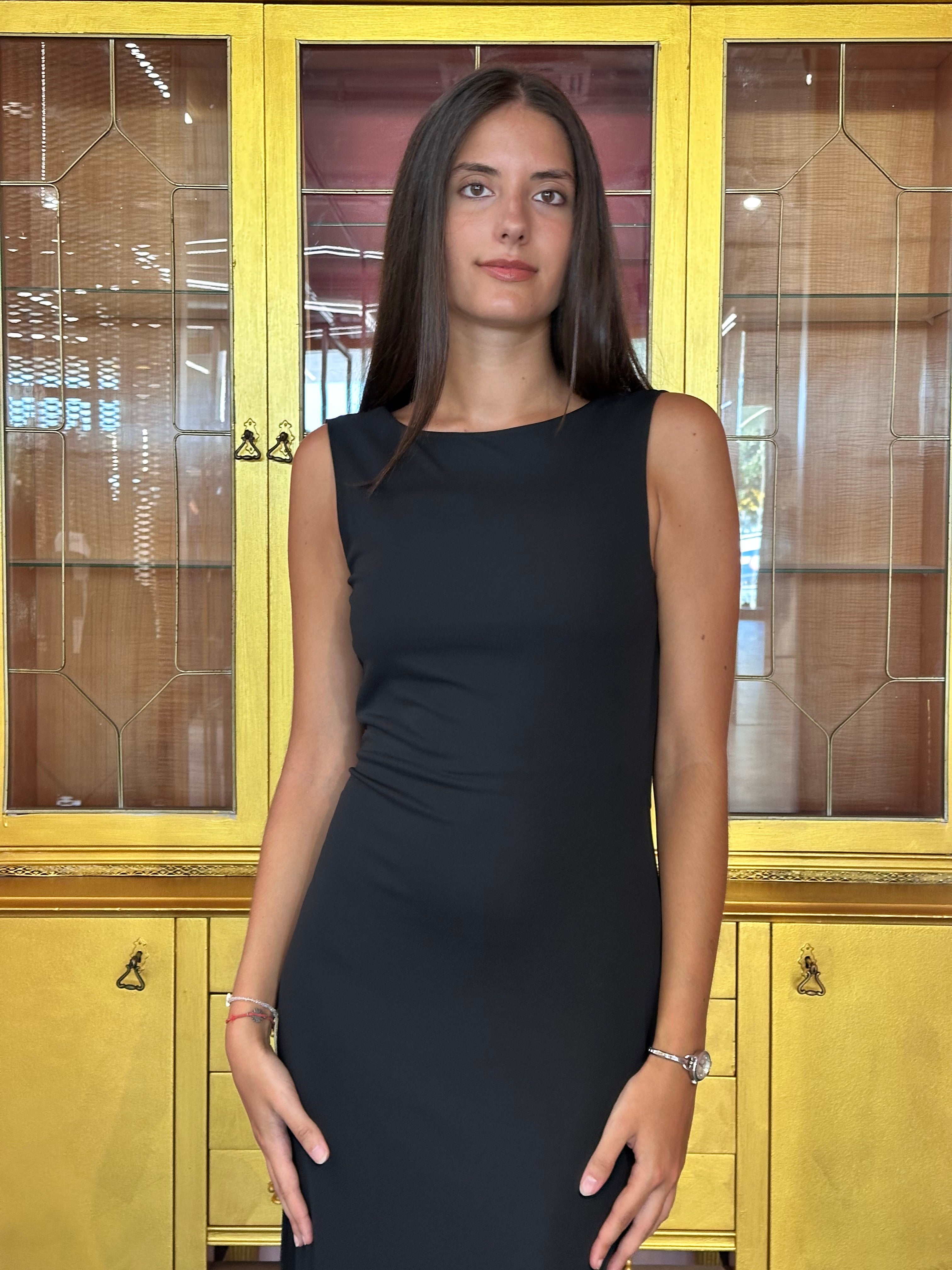 HaveOne - Abito Lungo Nero-2