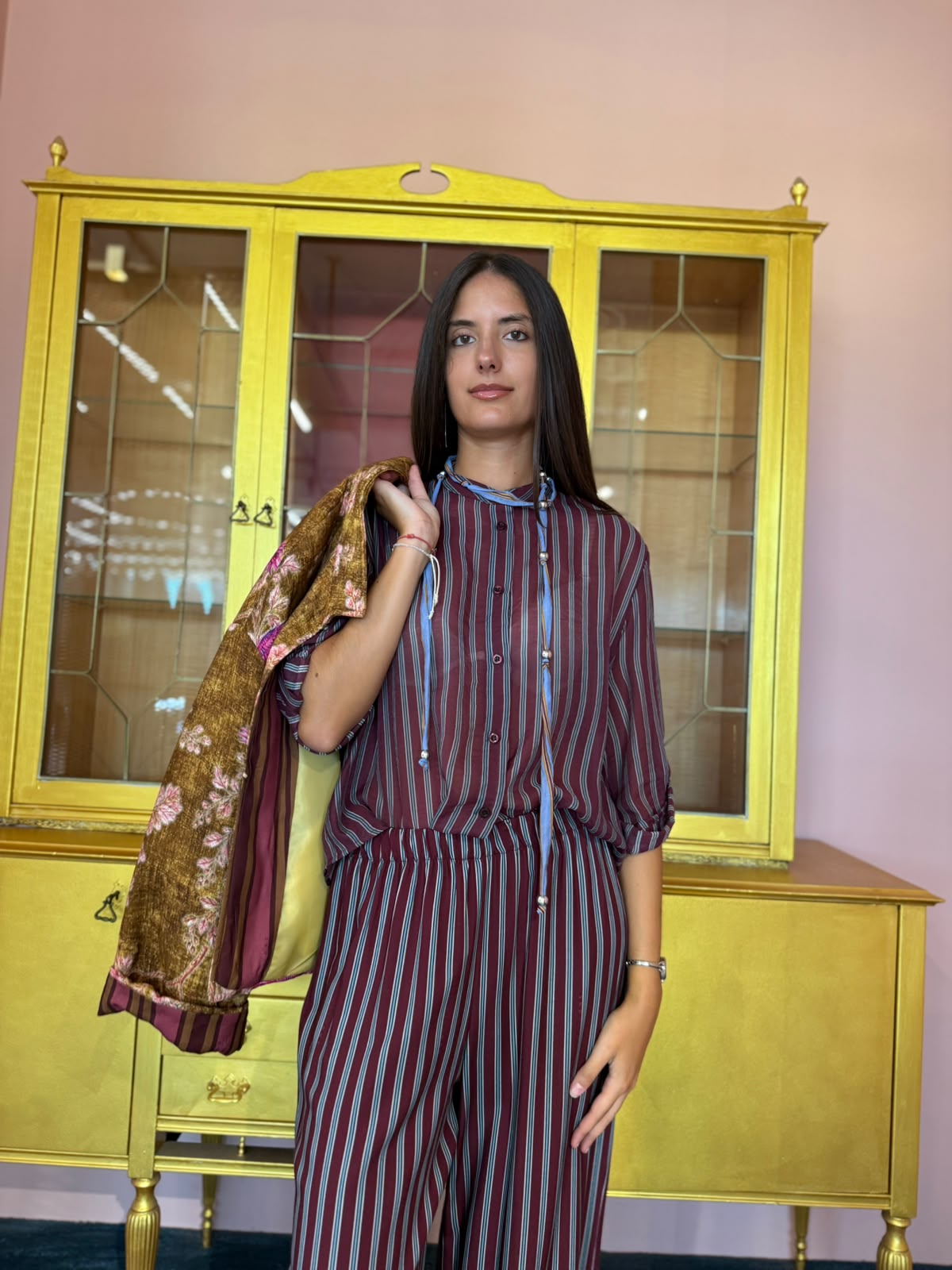 HaveOne - Nomad - Camicia Collana Riga 6 Bordeaux-1