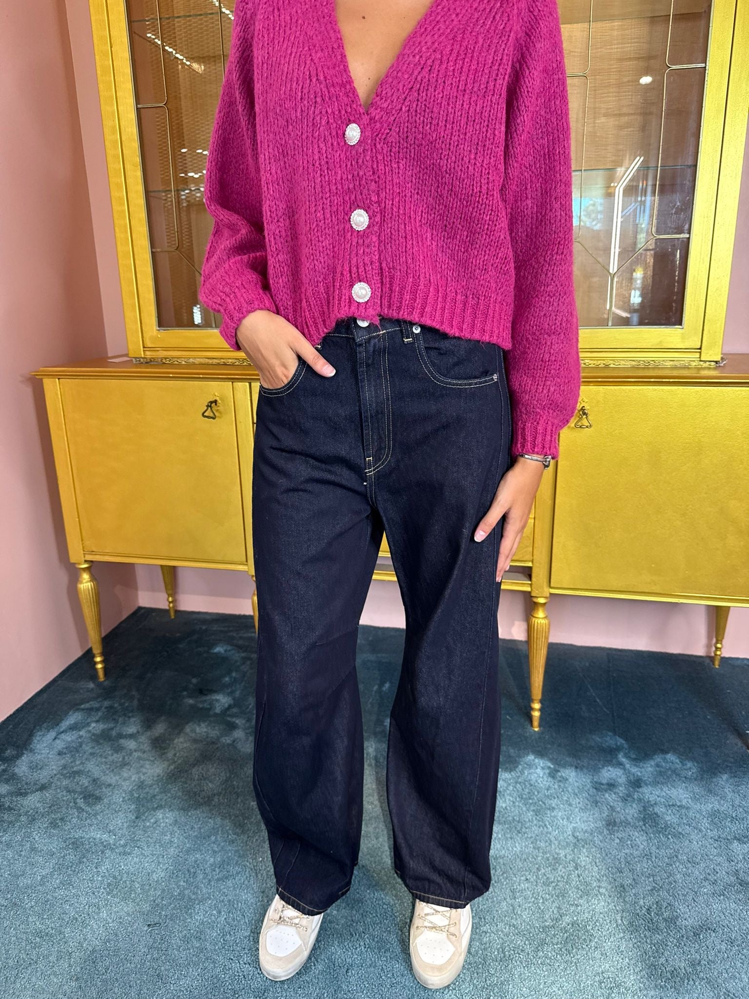 HaveOne - Pantalone Angie Denim Blu-1
