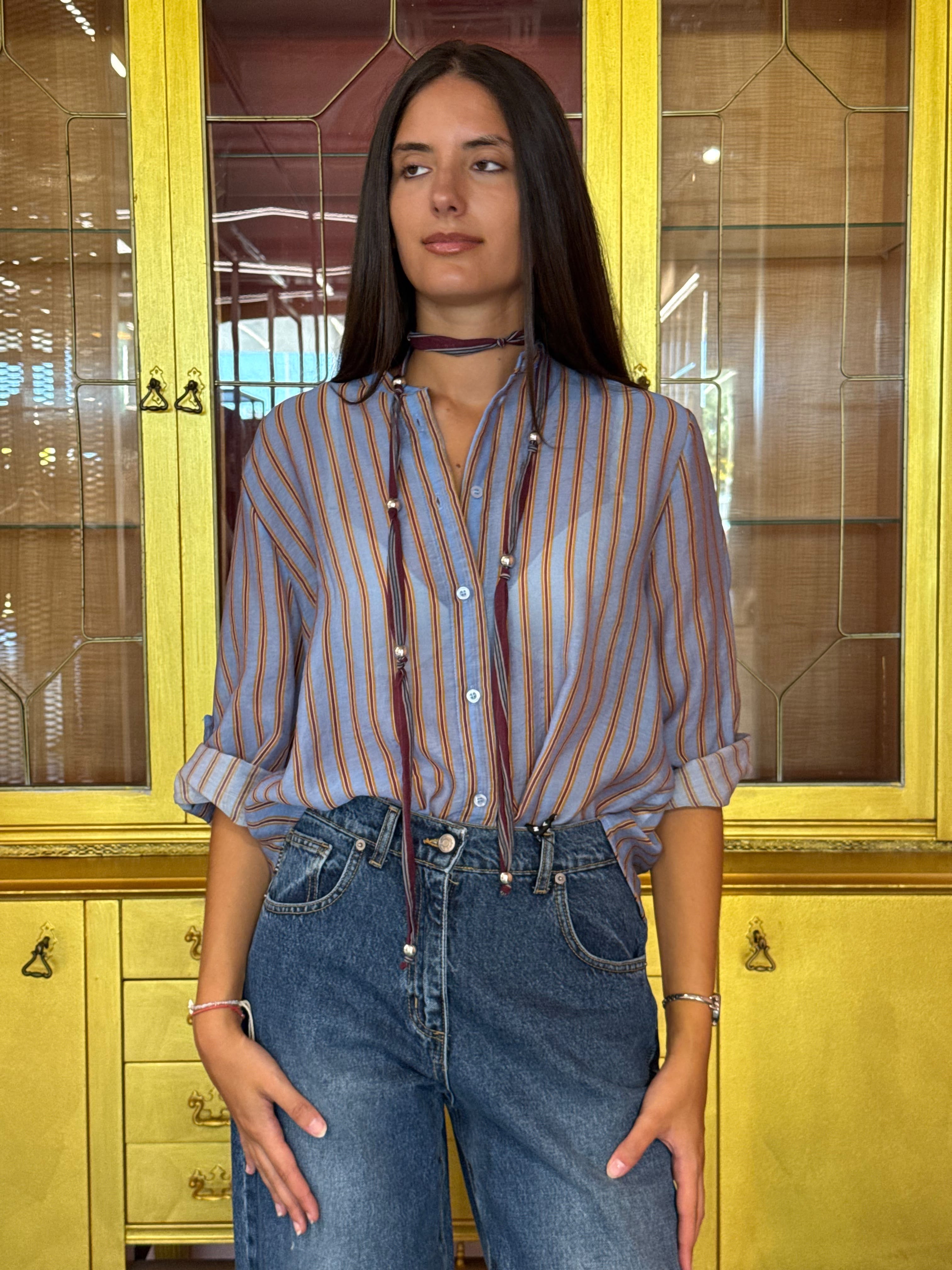 HaveOne - Nomad - Camicia Collana Riga 5 Celeste-2