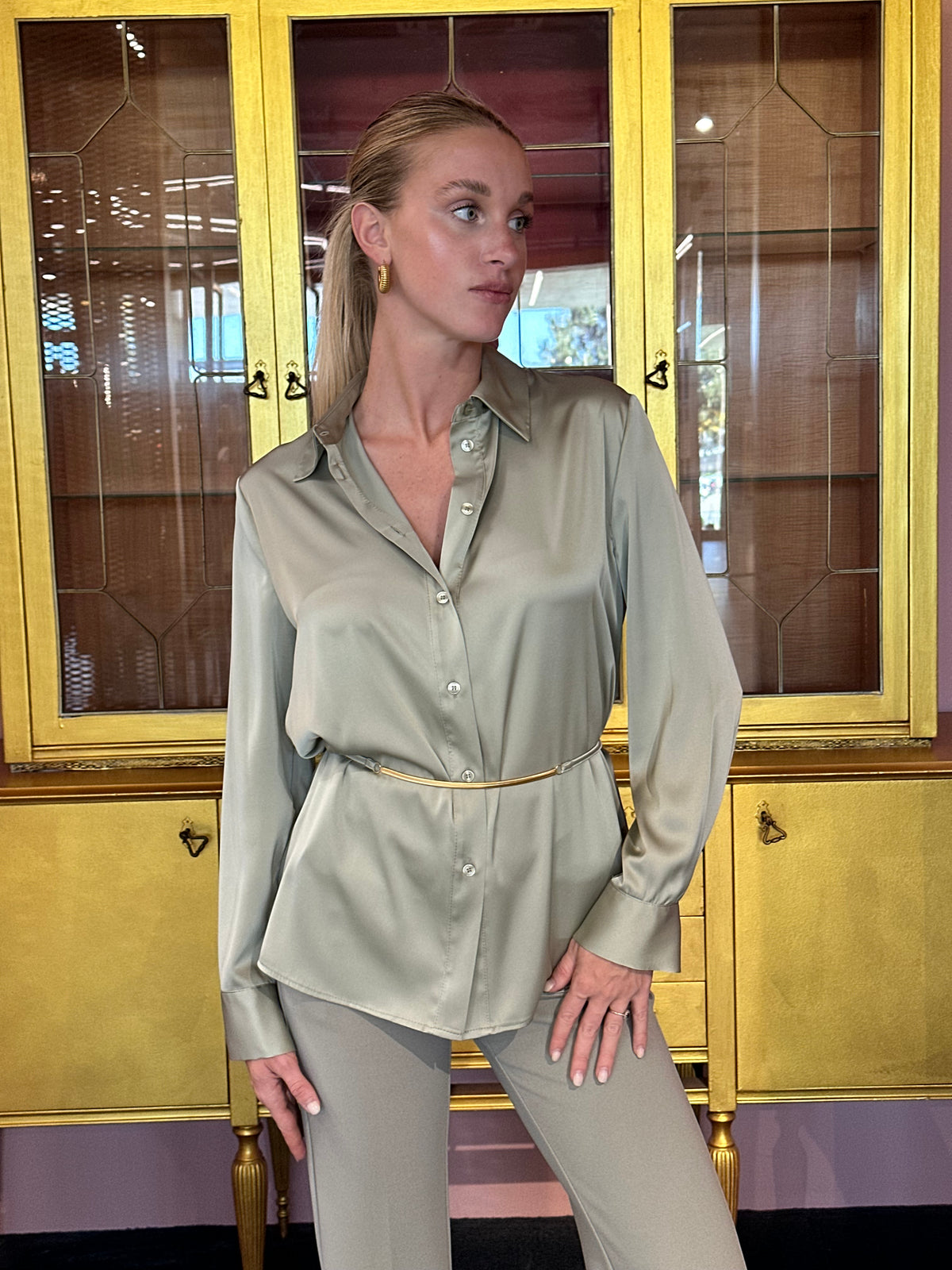 Imperial - Camicia Raso Salvia-2