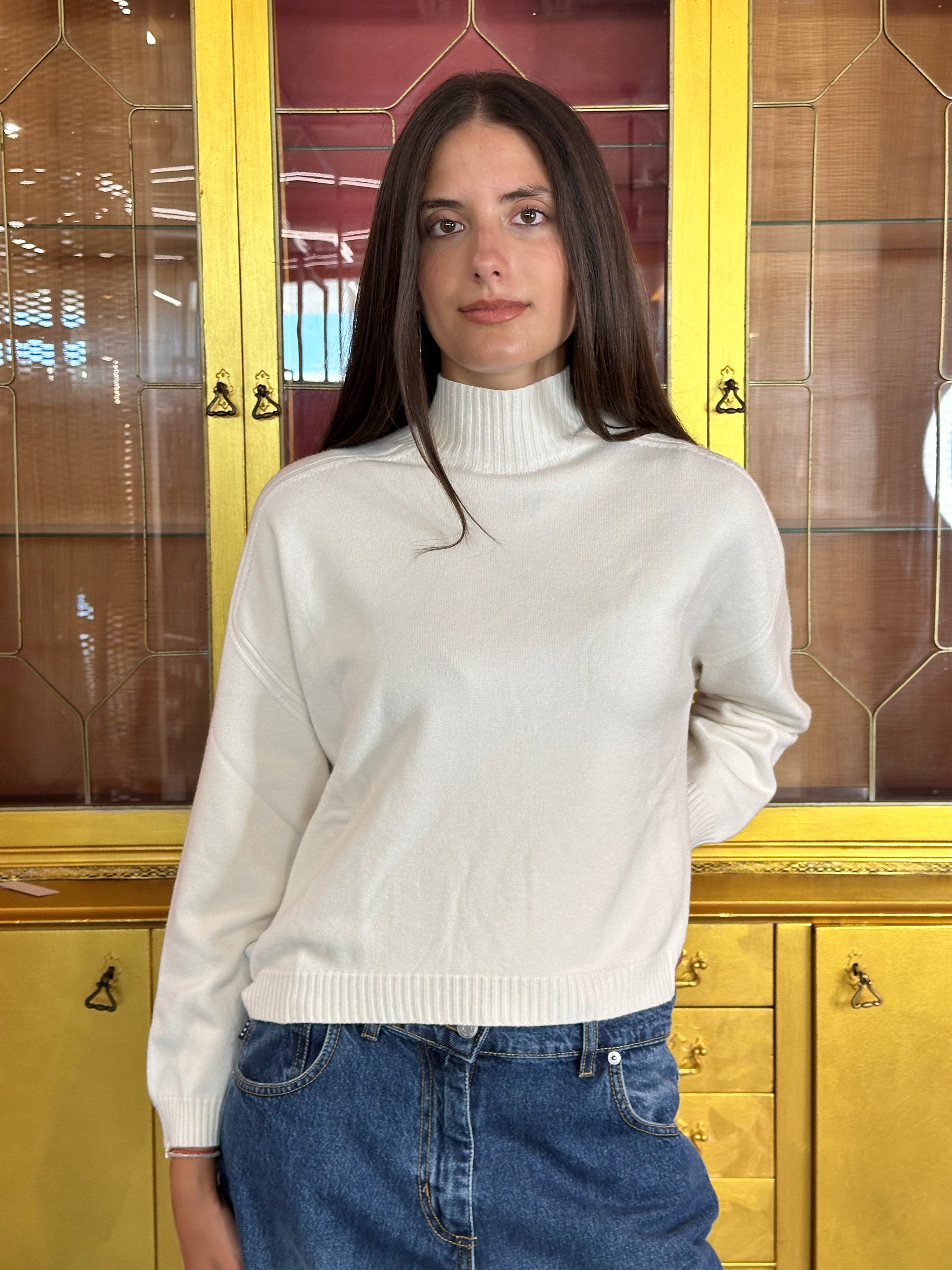 Vicolo - Knitwear Naturale Collo