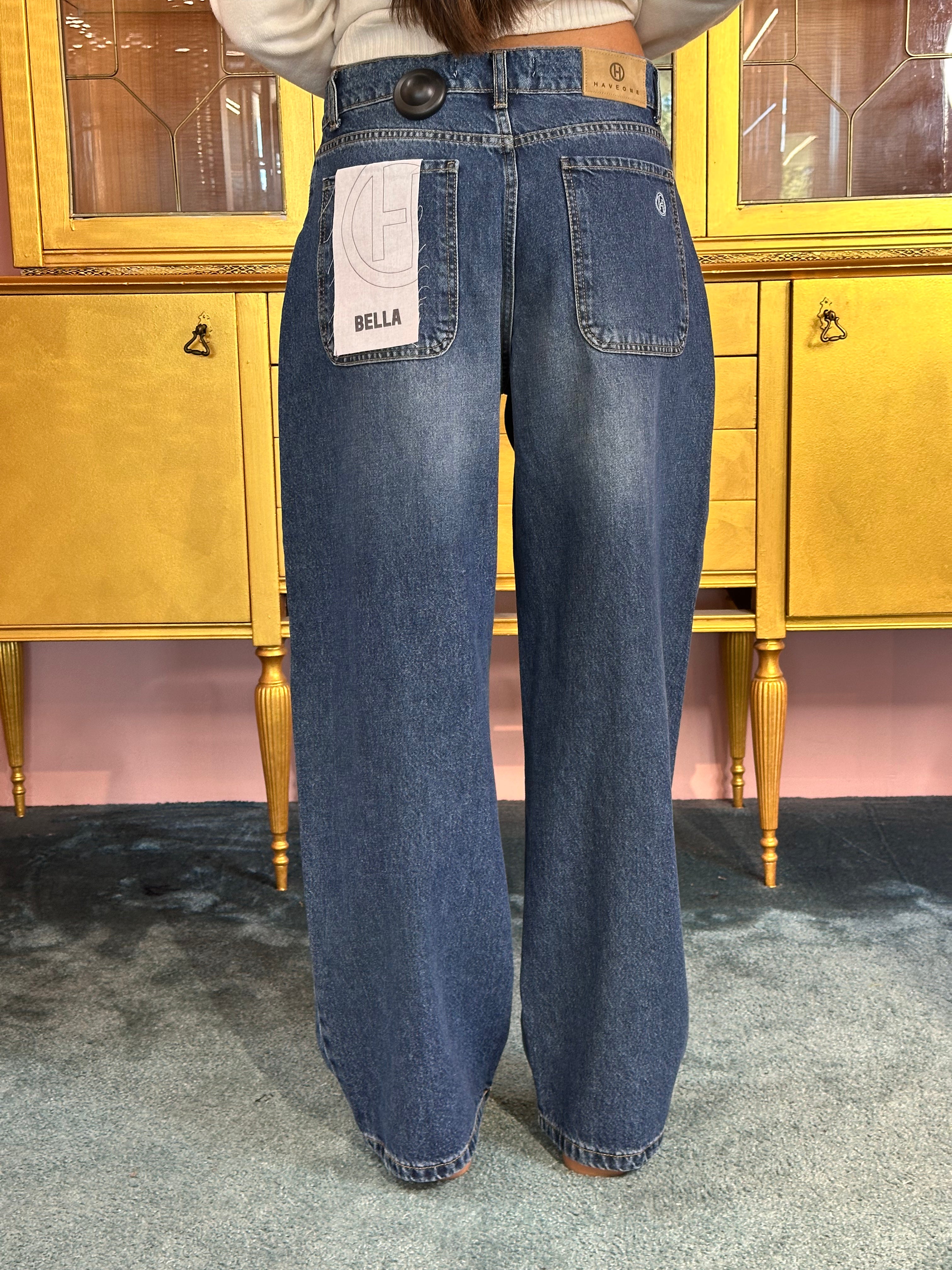 HaveOne - Pantalone Bella Denim Blue-2