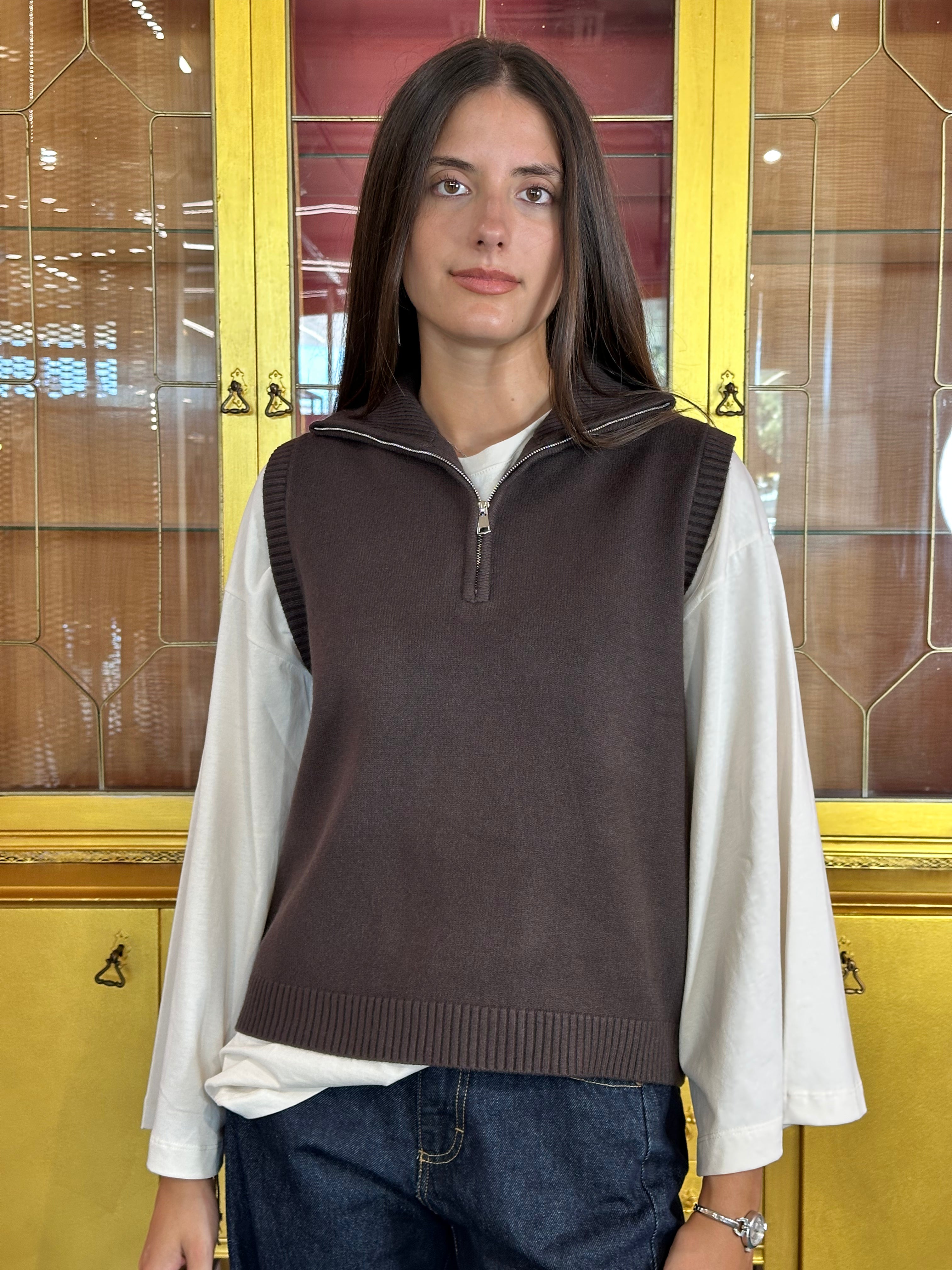 Susy Mix - Gilet Moro-2