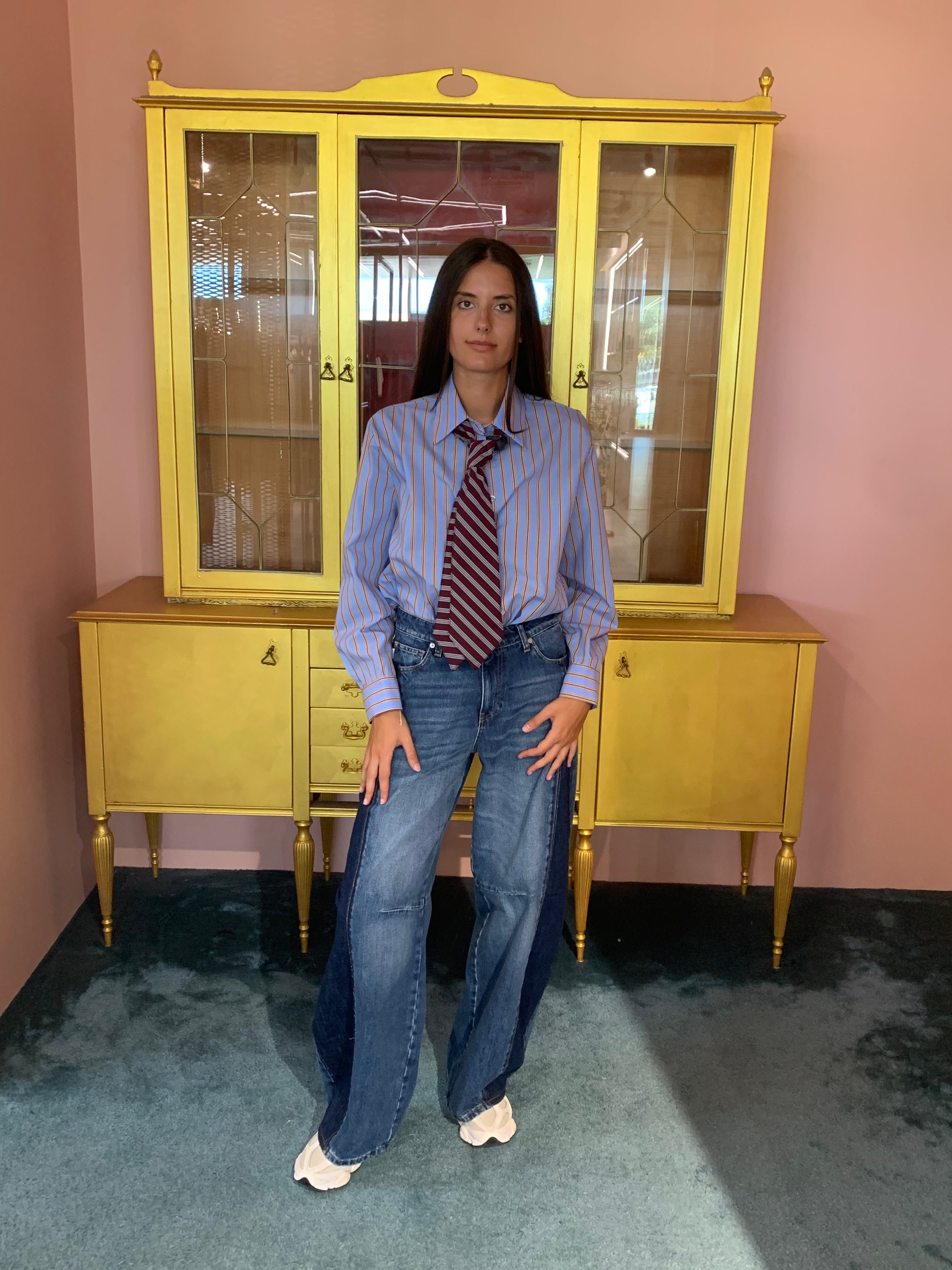 Tensione In - Camicia Blu-Bordeaux-2