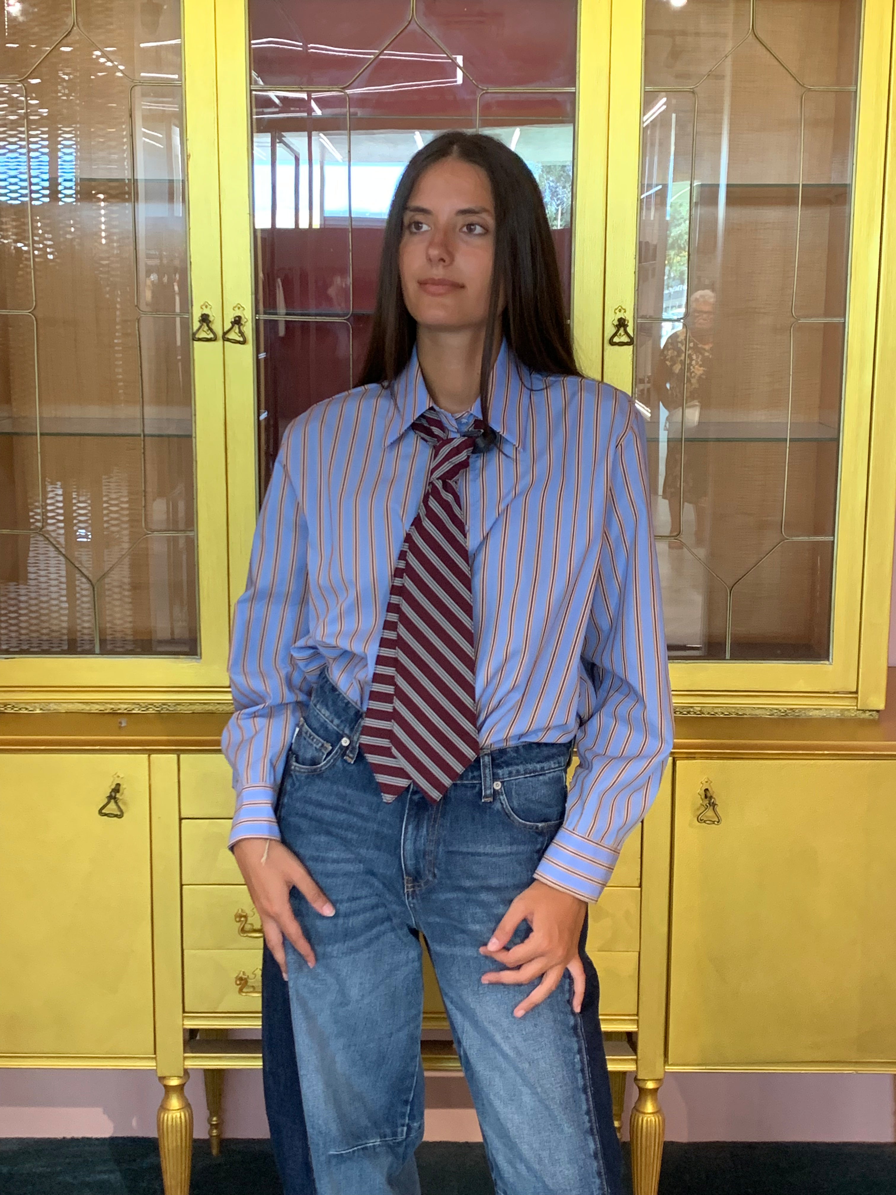 Tensione In - Camicia Blu-Bordeaux-3