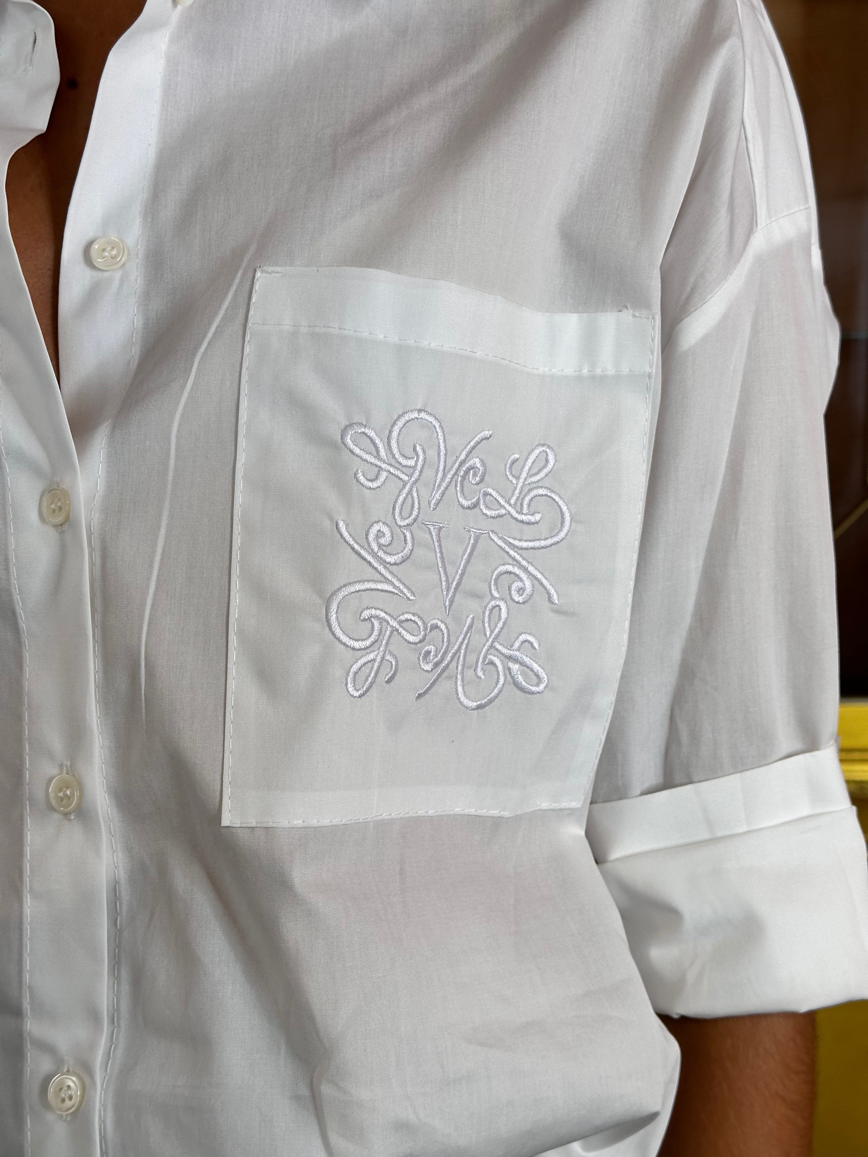 Vicolo - Camicia Bianca Over-3