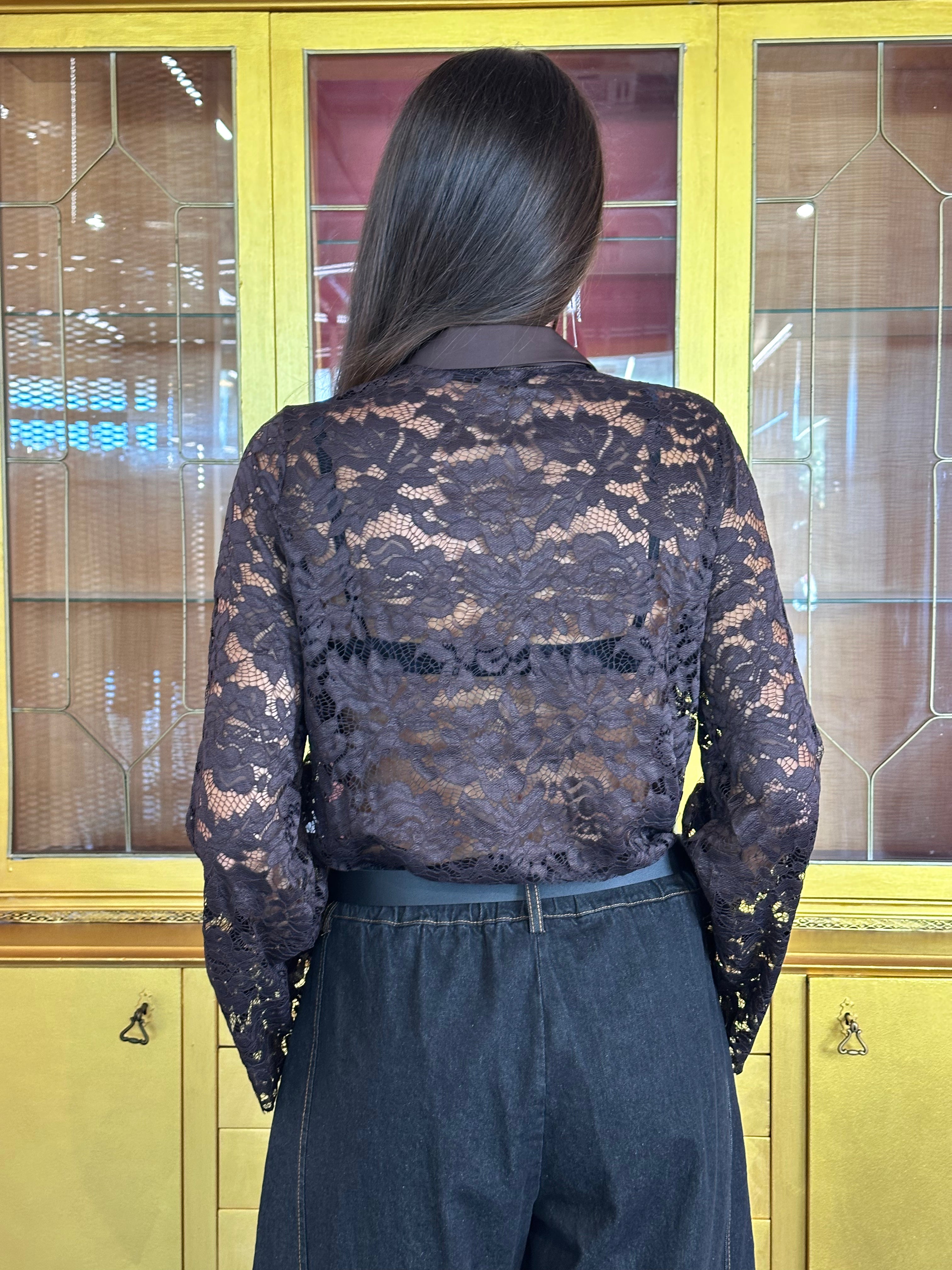 Susy Mix - Camicia Pizzo Moro-2