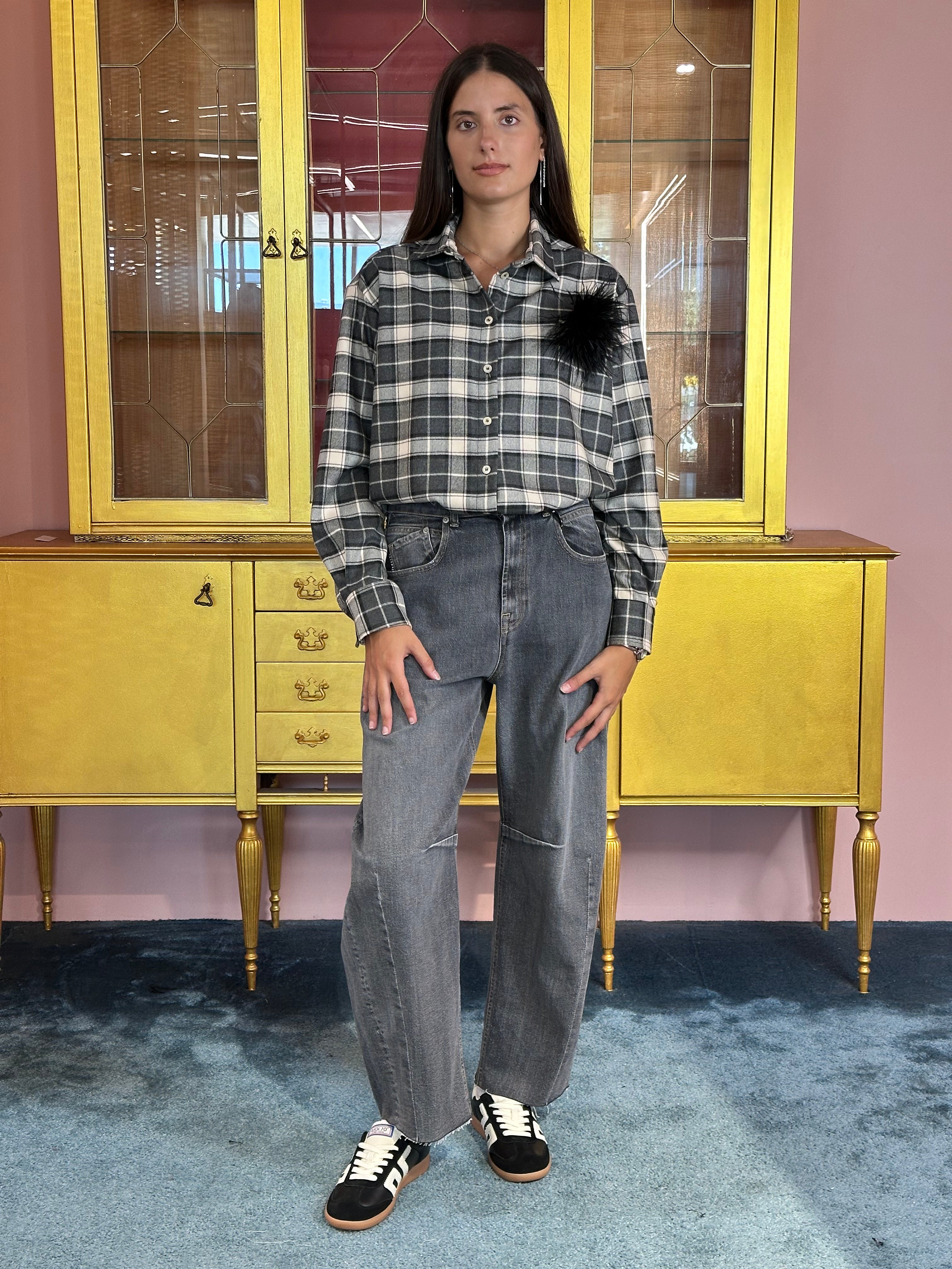 Tensione In - Camicia a quadri Mickey Mouse