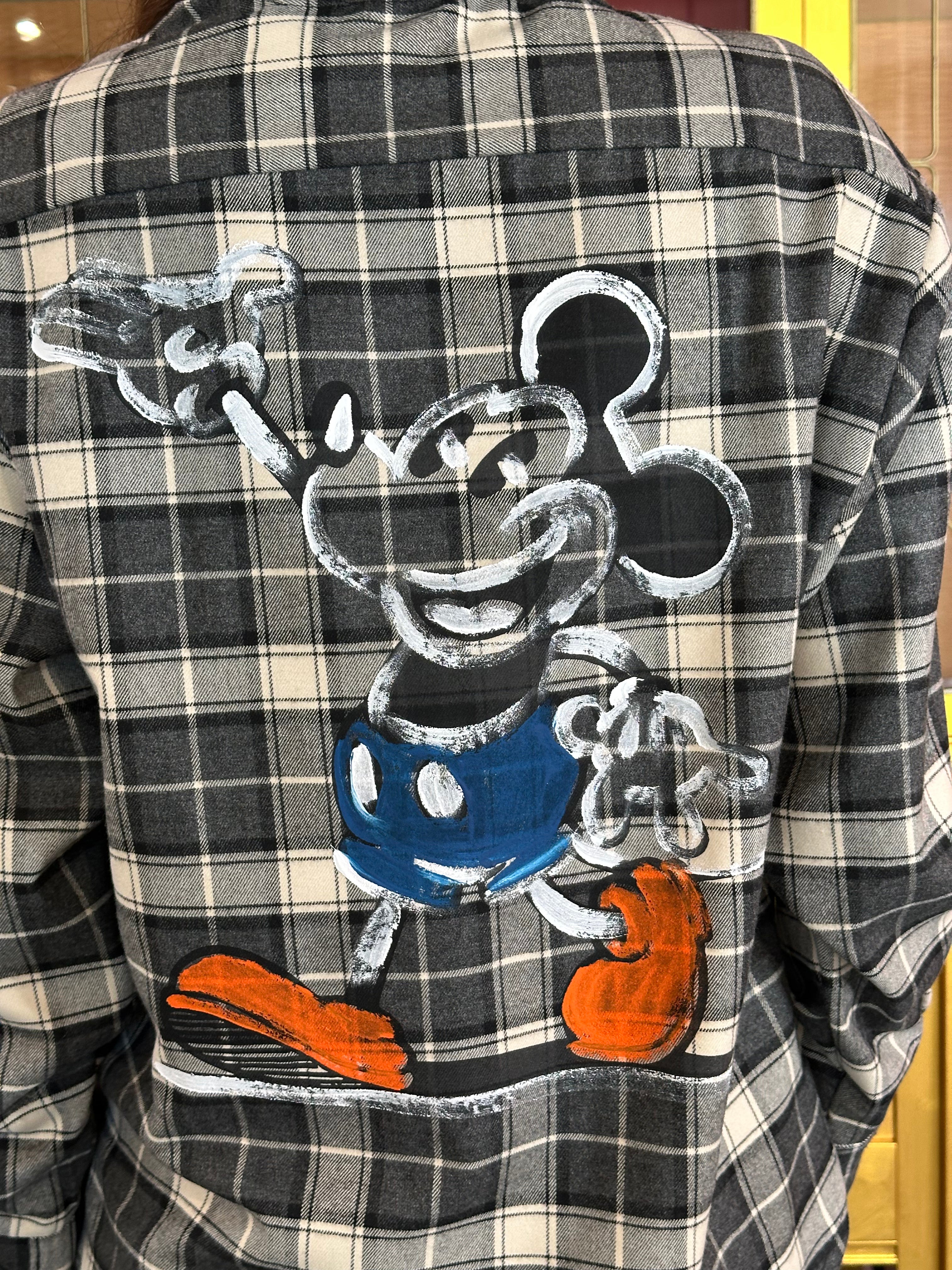 Tensione In - Camicia a quadri Mickey Mouse-4