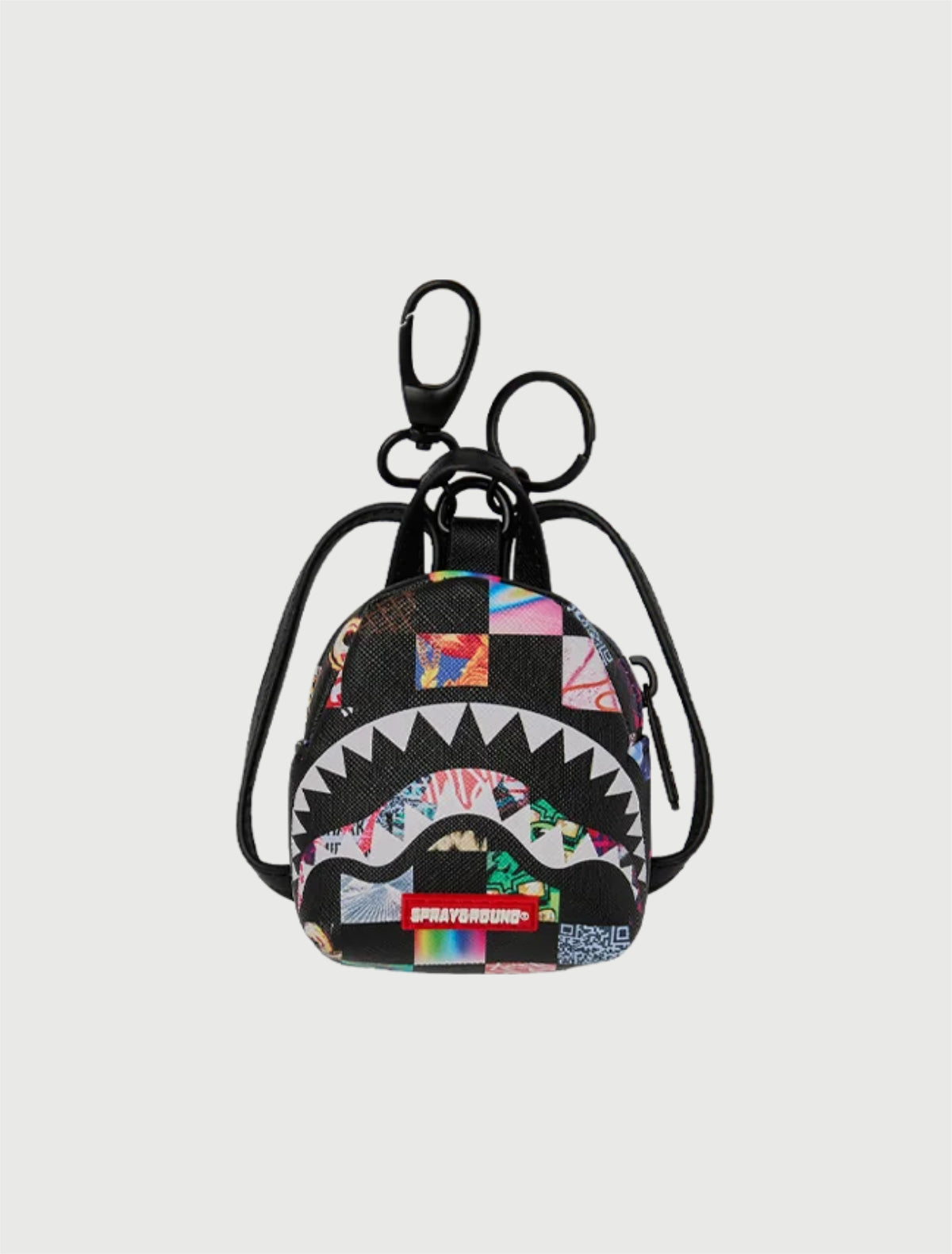 SPRAYGROUND - 910K9442NSZ CRAZY CHECK BACKPACK KEYCHAIN-1