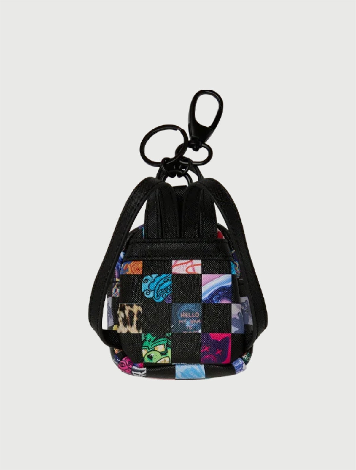 SPRAYGROUND - 910K9442NSZ CRAZY CHECK BACKPACK KEYCHAIN-2