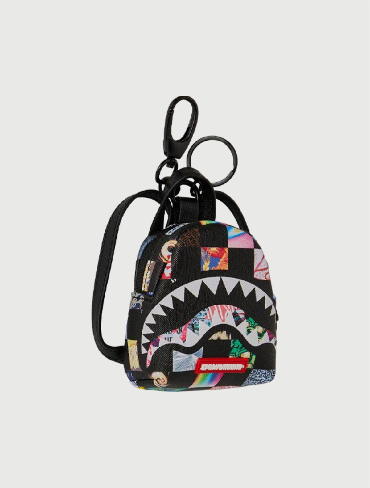 SPRAYGROUND - 910K9442NSZ CRAZY CHECK BACKPACK KEYCHAIN-3