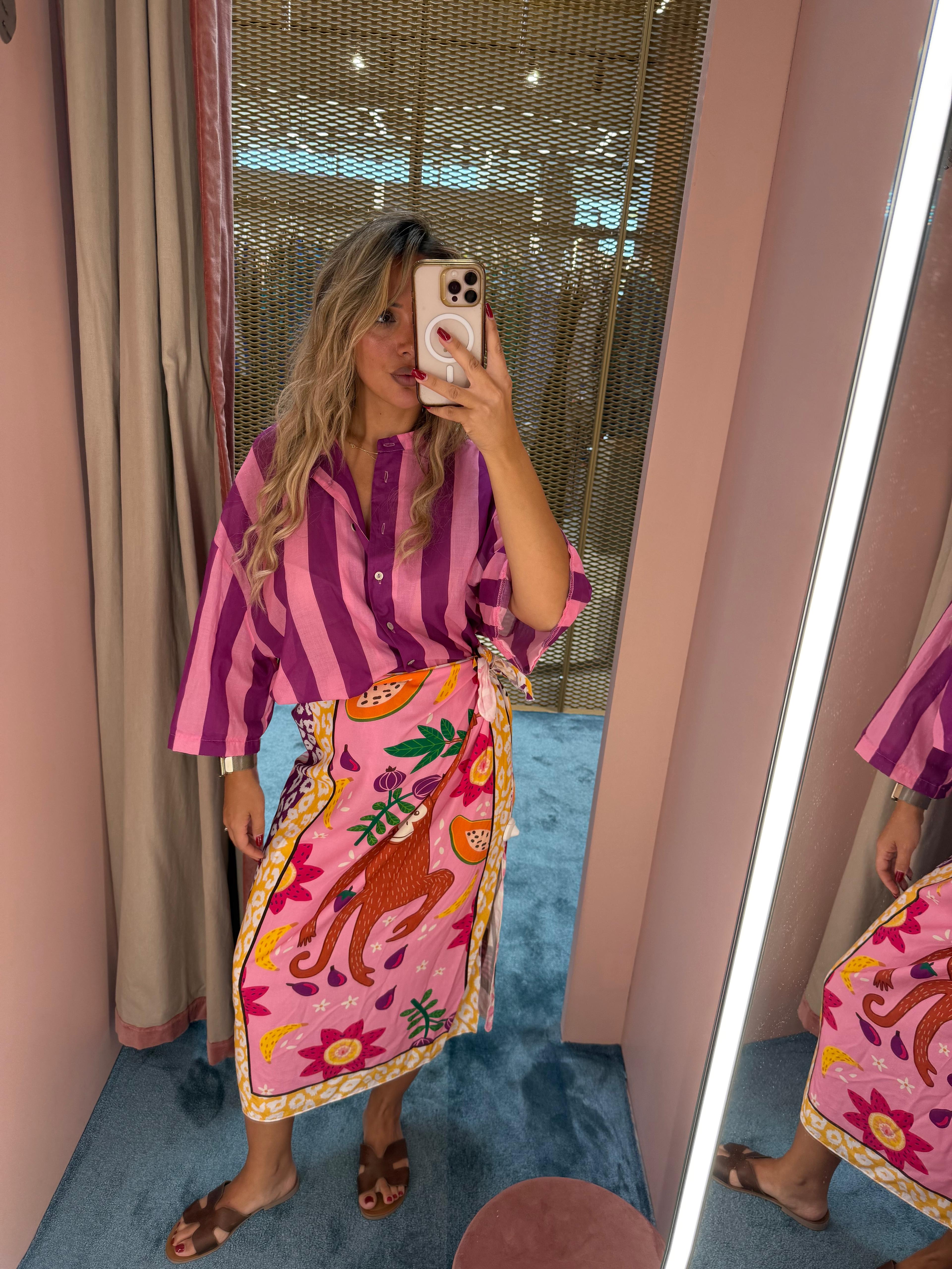 Tensione In - Gonna lunga Foulard Jungle-2