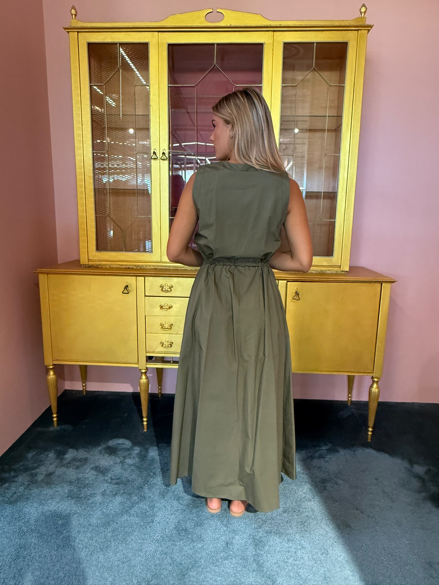 TENSIONE IN - Abito Lungo Militare-3