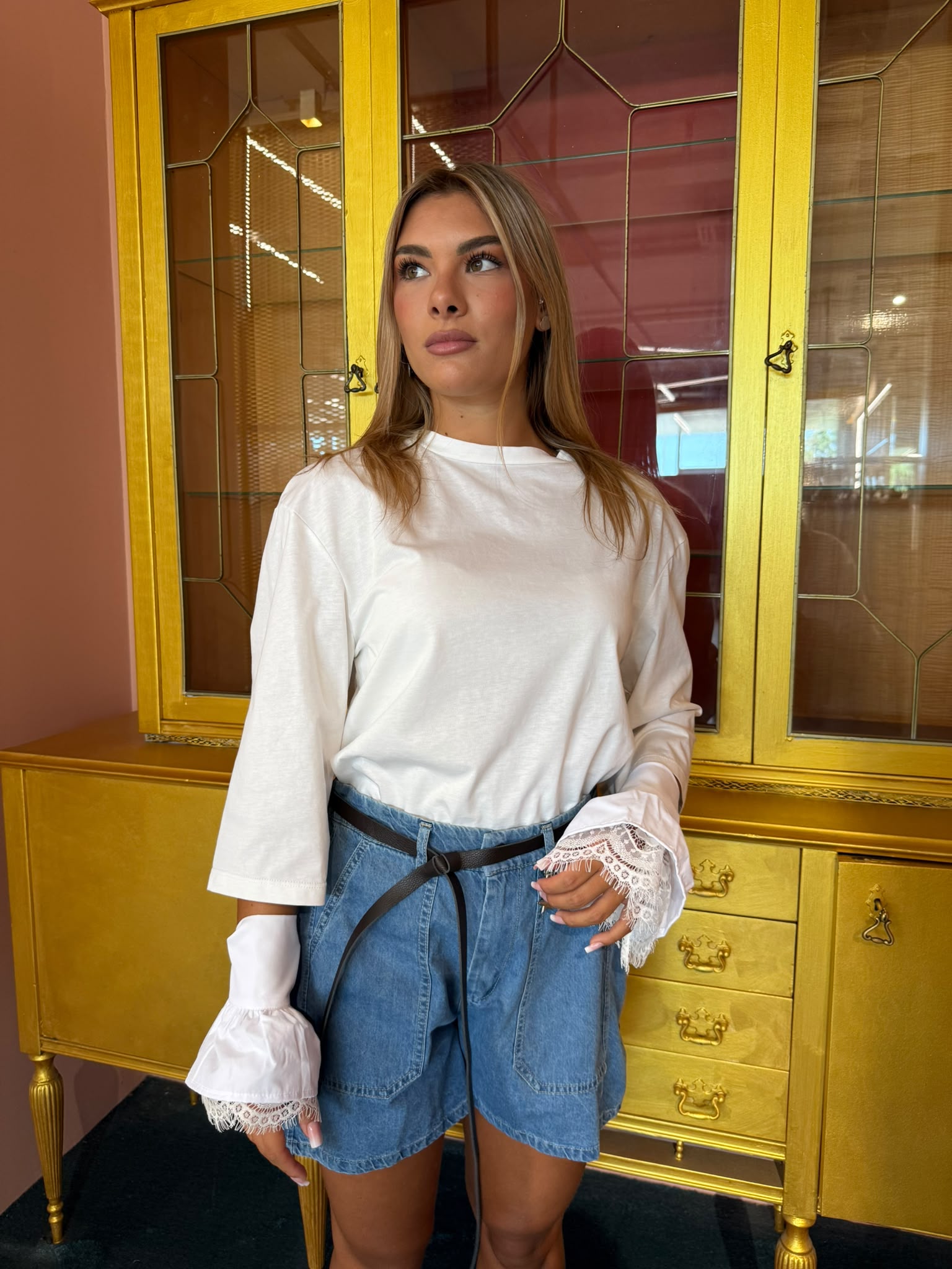 SUSY MIX - T-Shirt Polso Pizzo-2