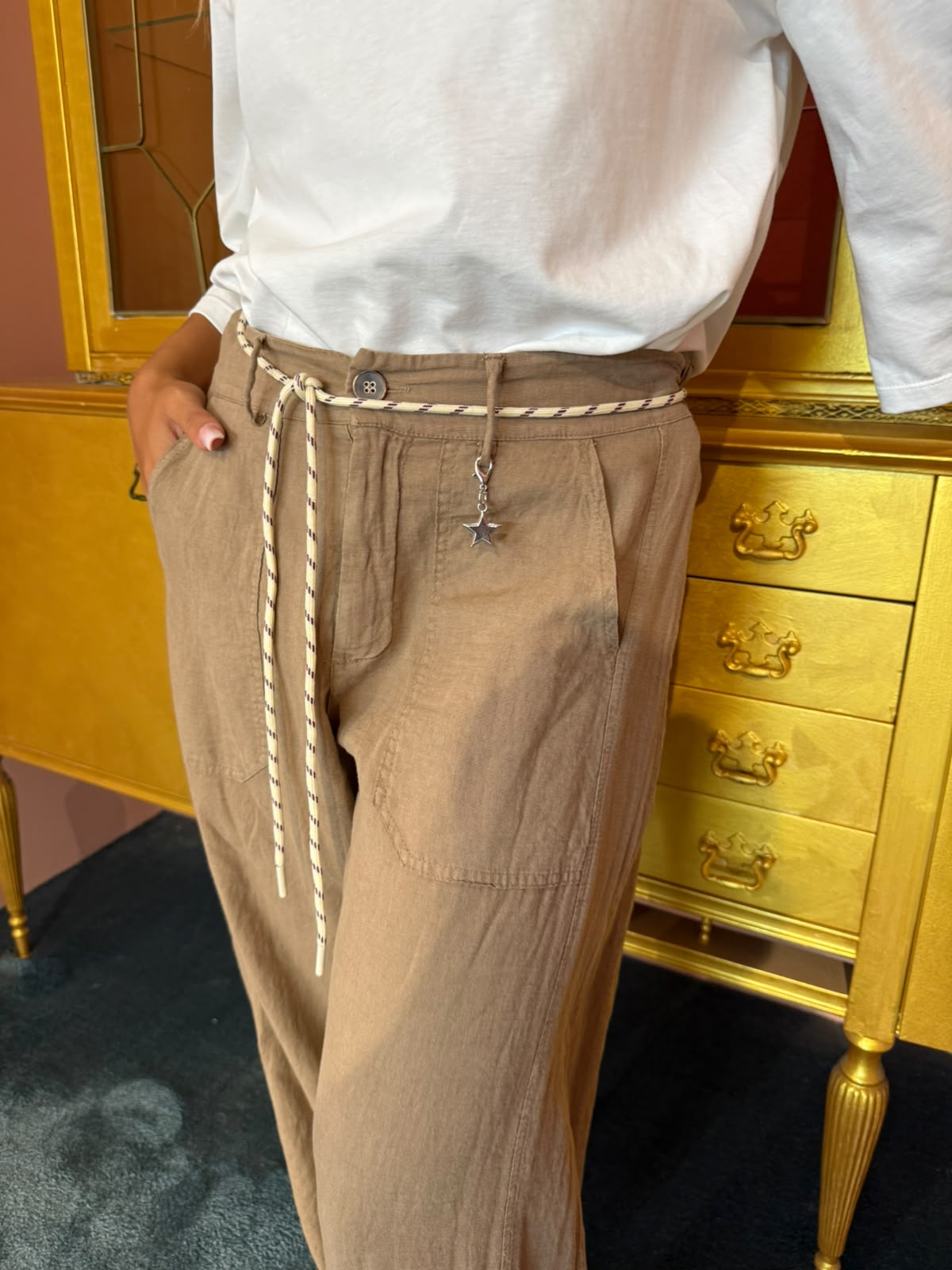 SUSY MIX - Pantalone Cammello-3