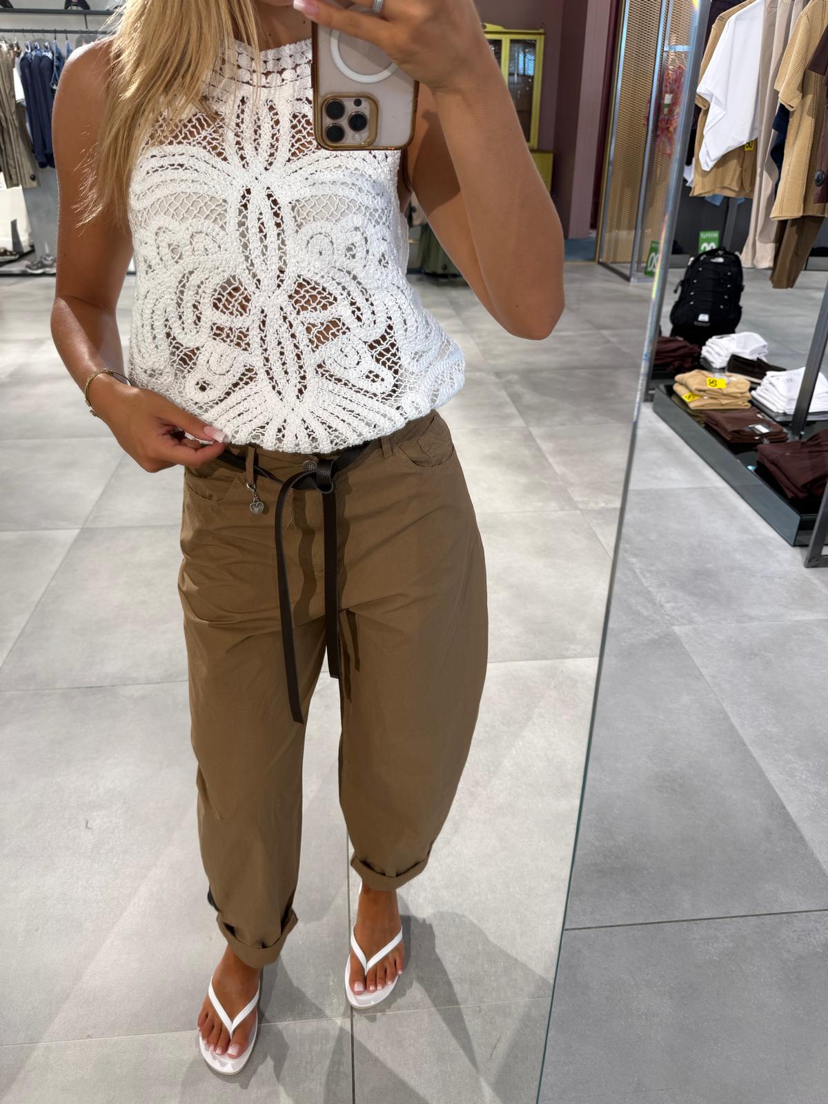 SUSY MIX - Pantalone Ovetto Cammello-1