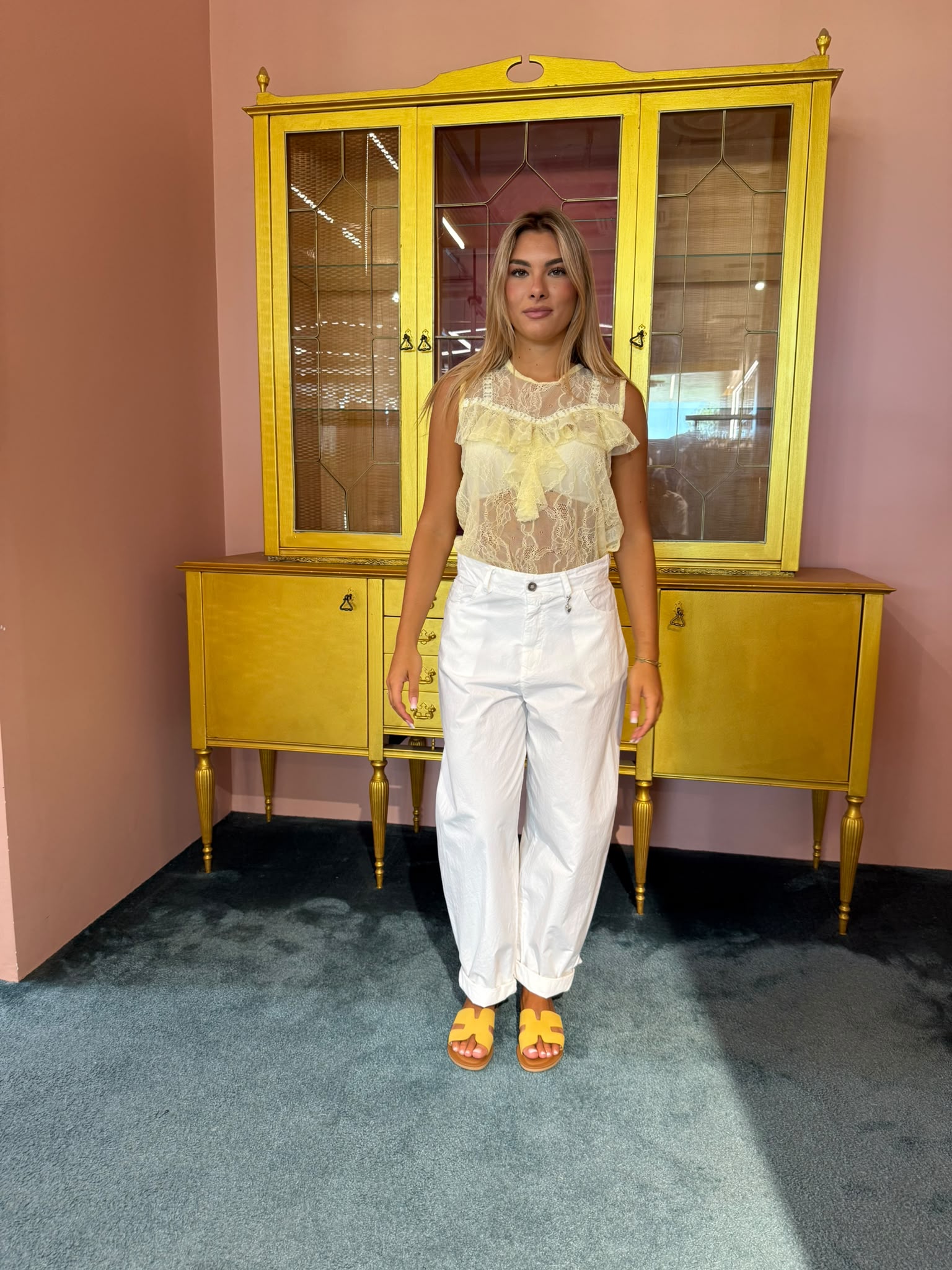 SUSY MIX - Canotta Pizzo Gialla-3