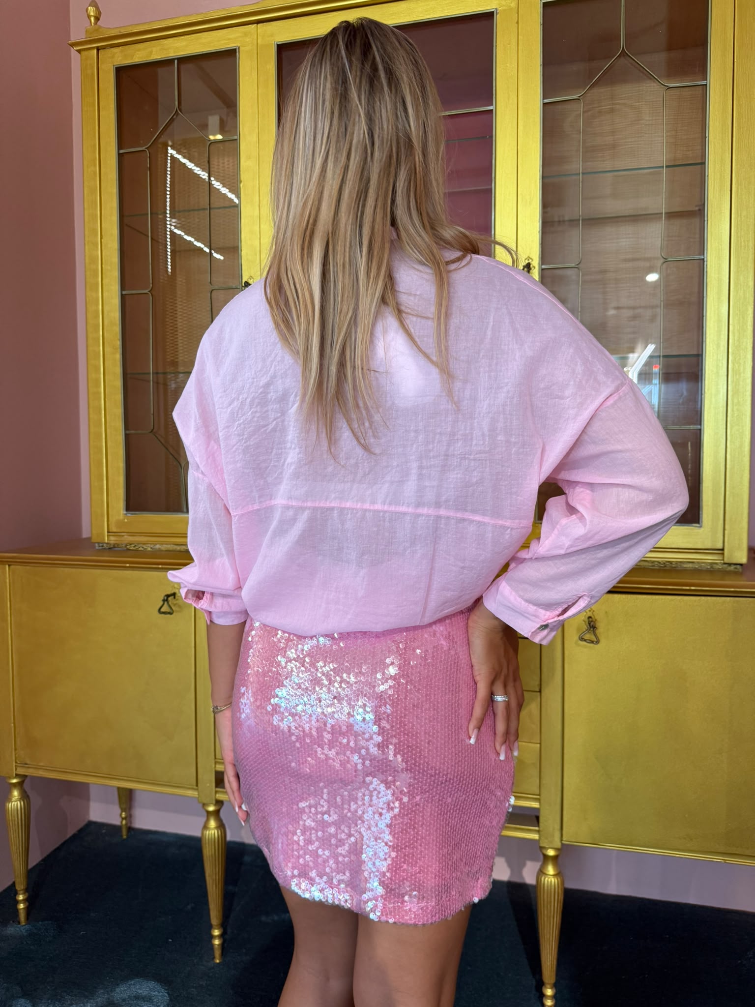 Tensione In - Gonna Paillettes Fuxia-4