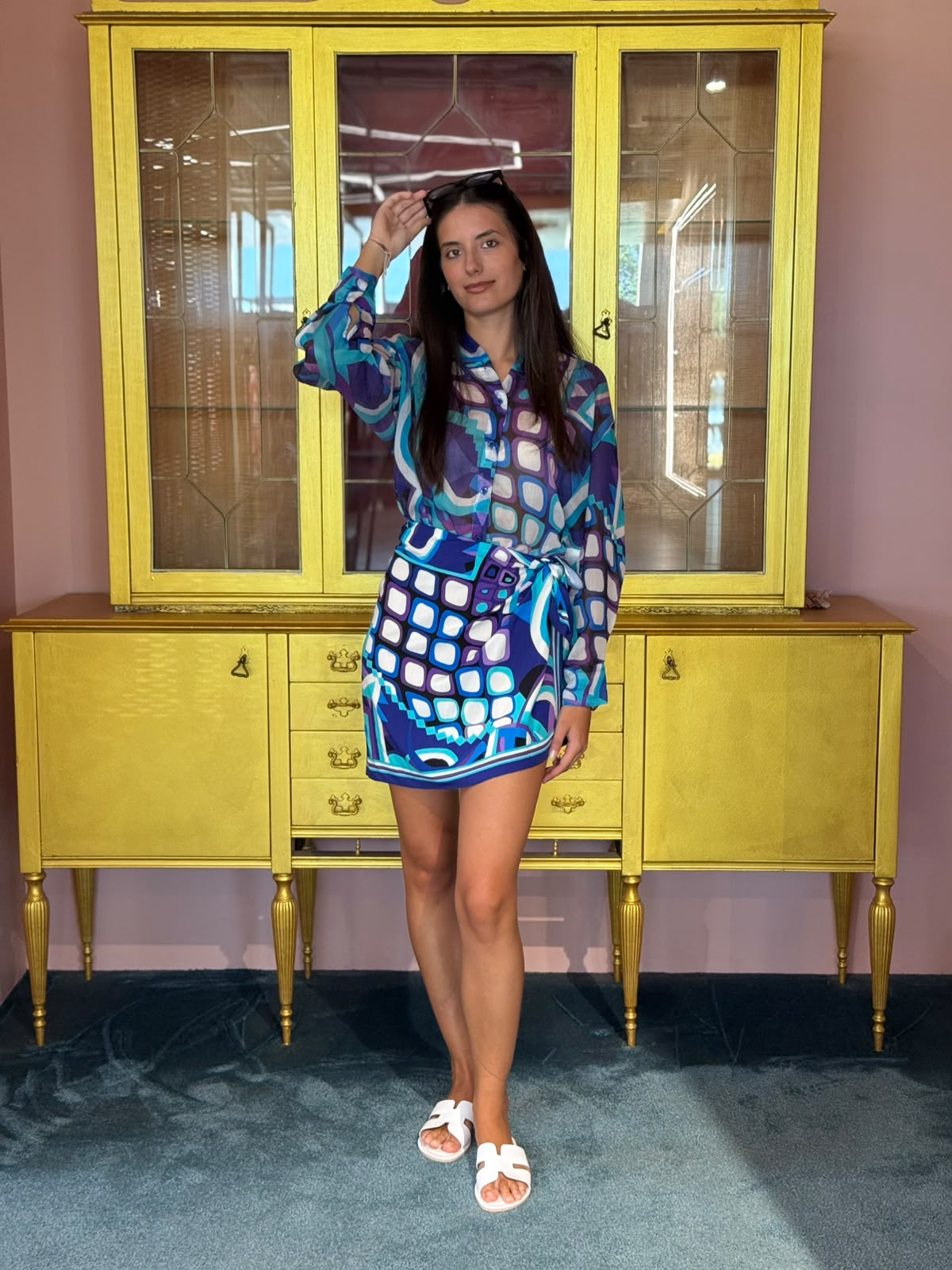 Tensione In - Gonna Corta Foulard Viola