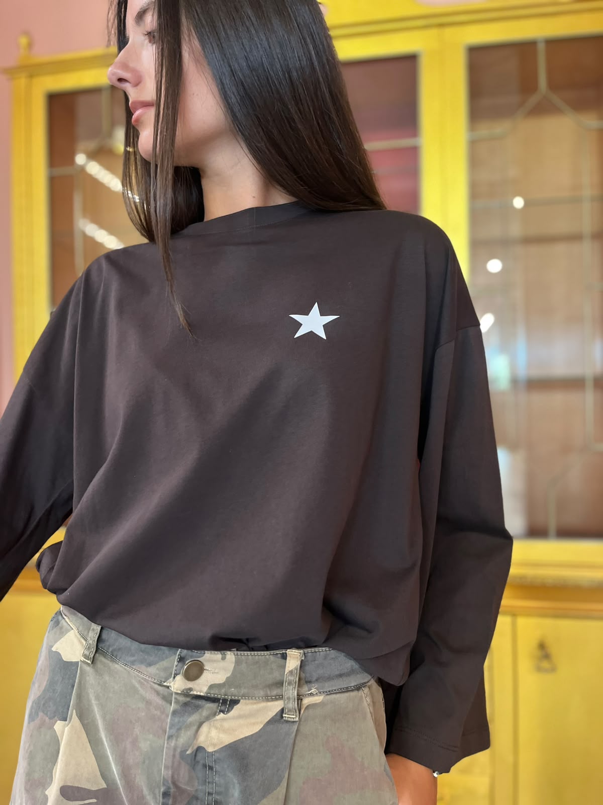 Vicolo - T-Shirt Fondente Stampa Good Days Club-2