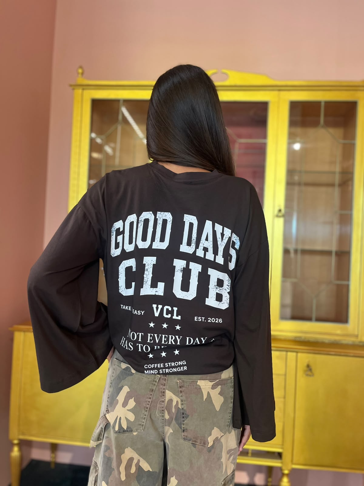 Vicolo - T-Shirt Fondente Stampa Good Days Club-3