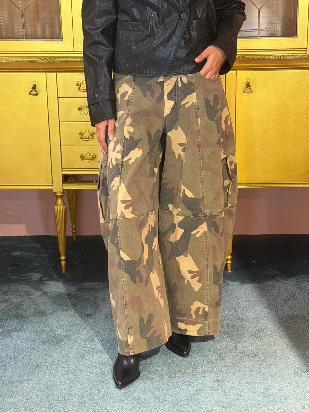 Tensione In  - Pantalone Mimetico Ovetto-2