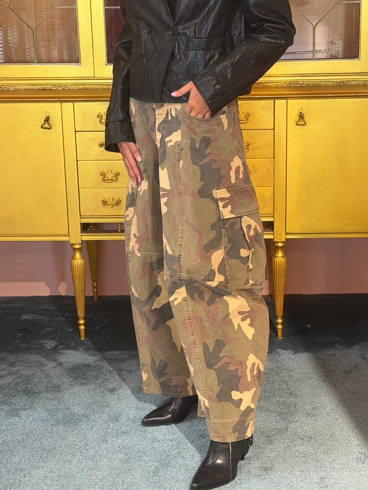Tensione In  - Pantalone Mimetico Ovetto-3