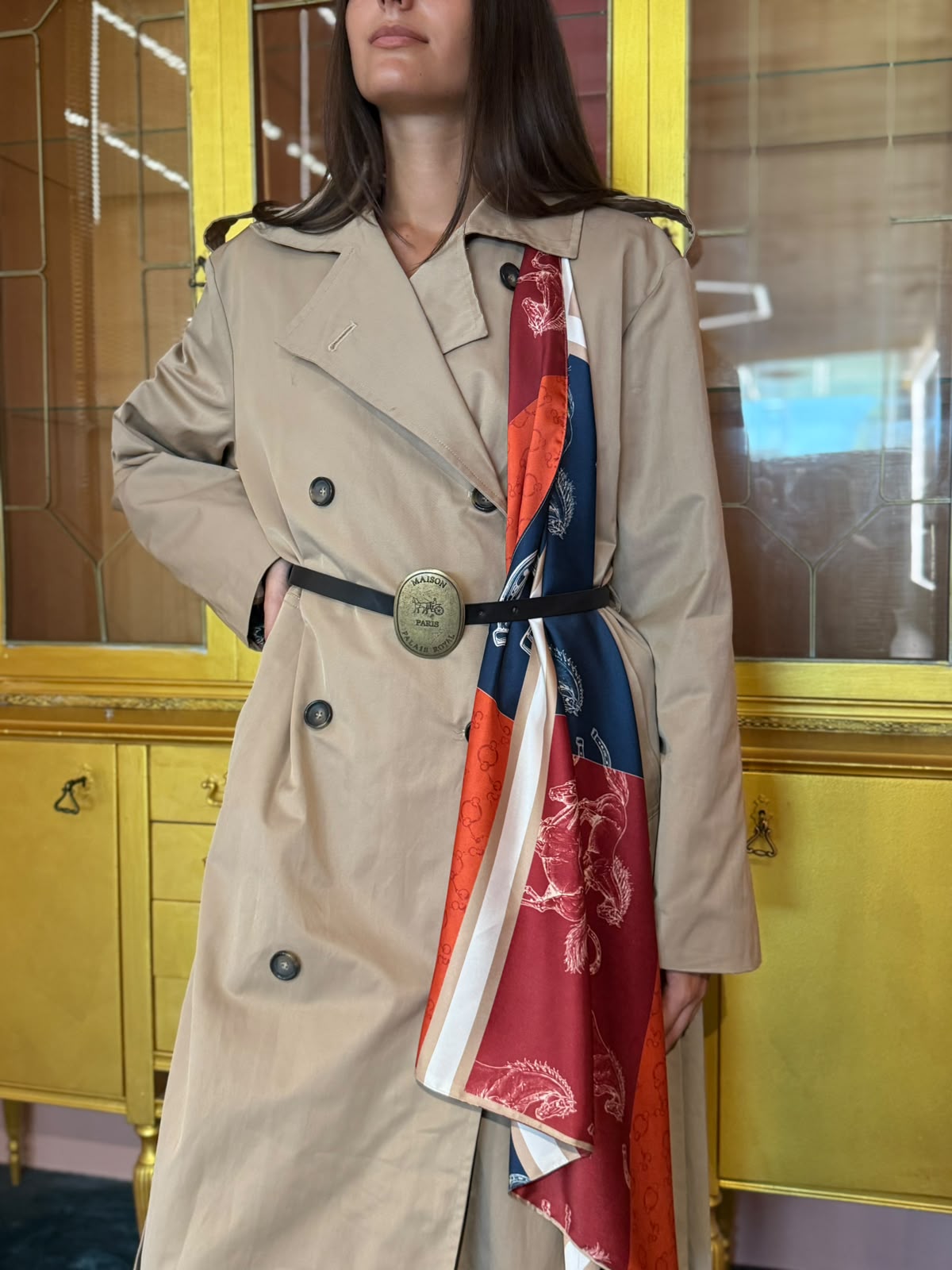 Tensione In - Giacca Trench Camel