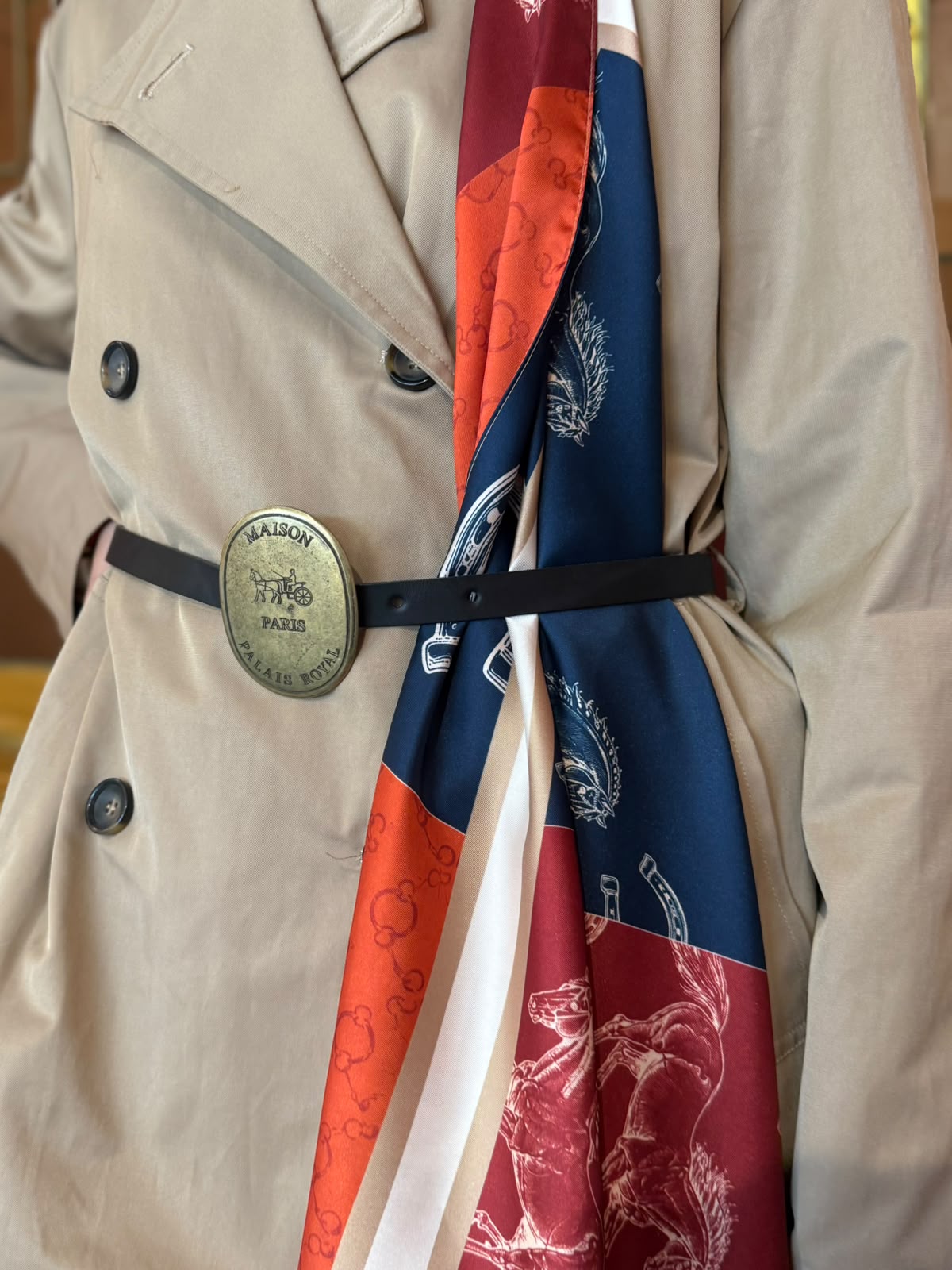 Tensione In - Giacca Trench Camel-3