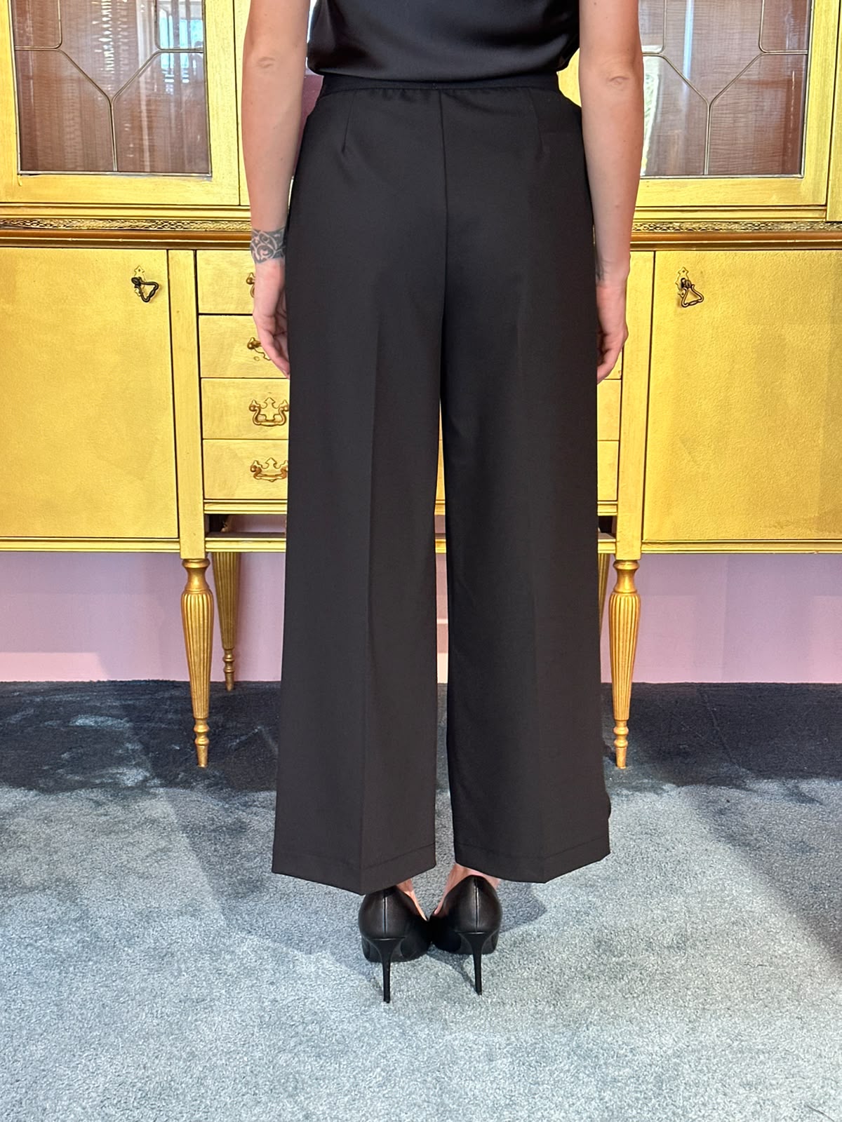 Imperial - Pantalone Nero Elastico-2