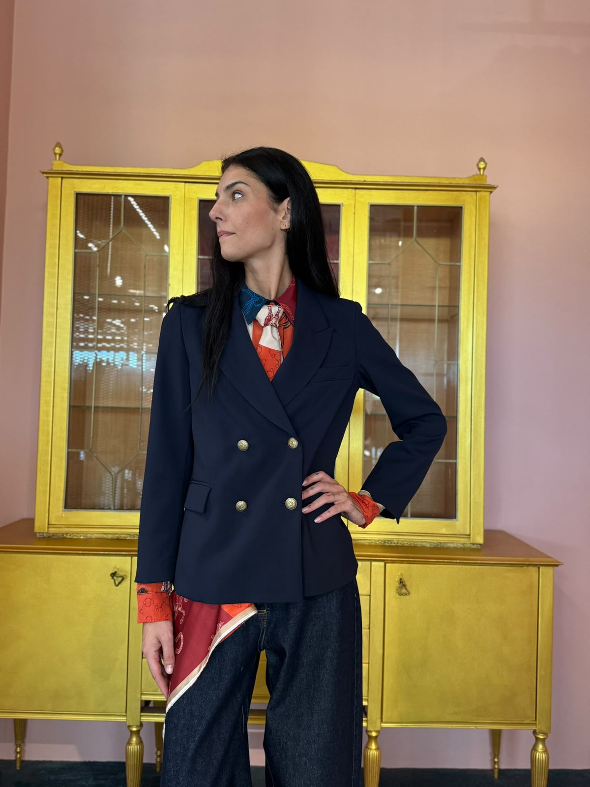 Tensione In - Giacca Foulard Blu
