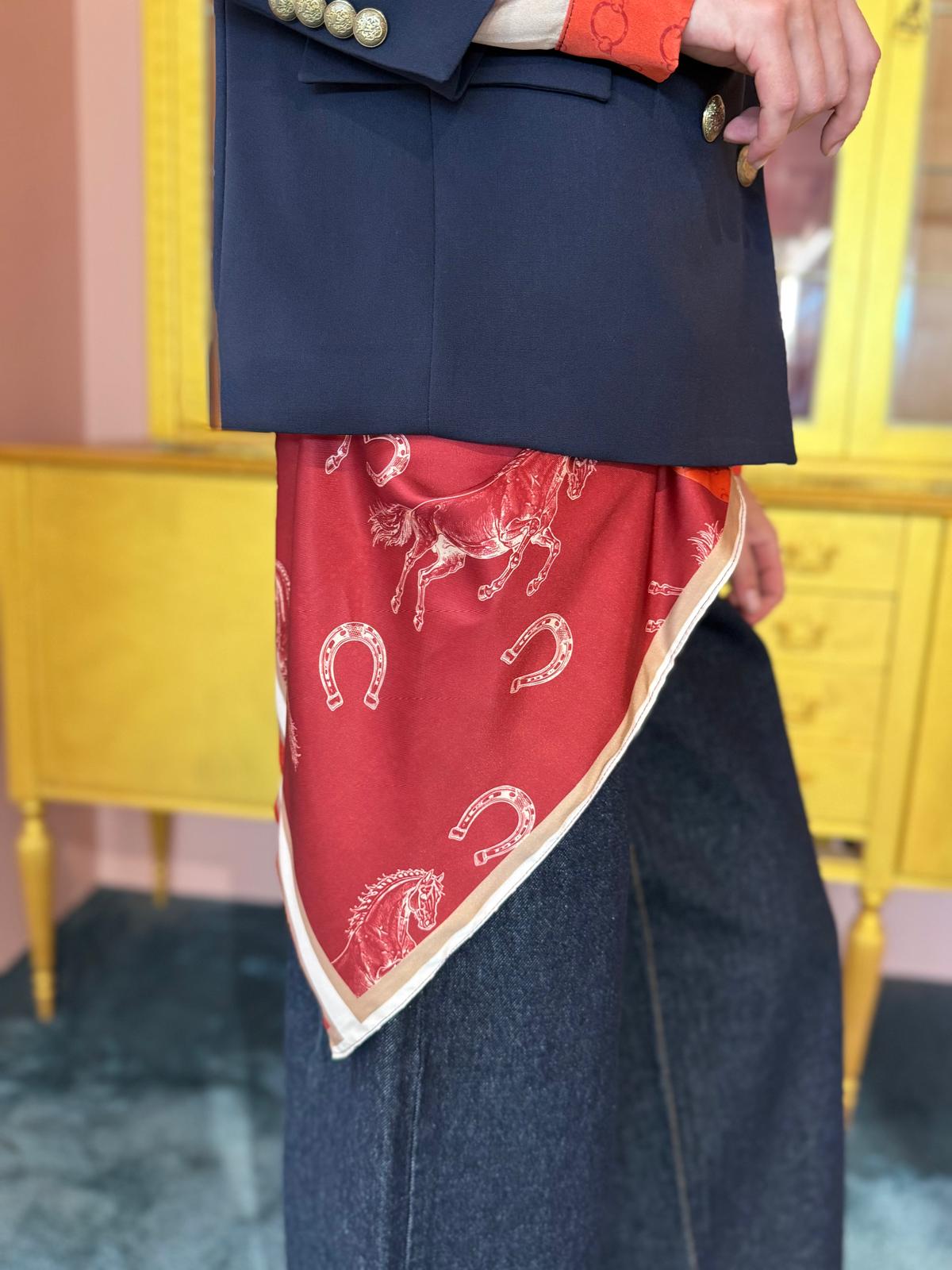 Tensione In - Giacca Foulard Blu-3