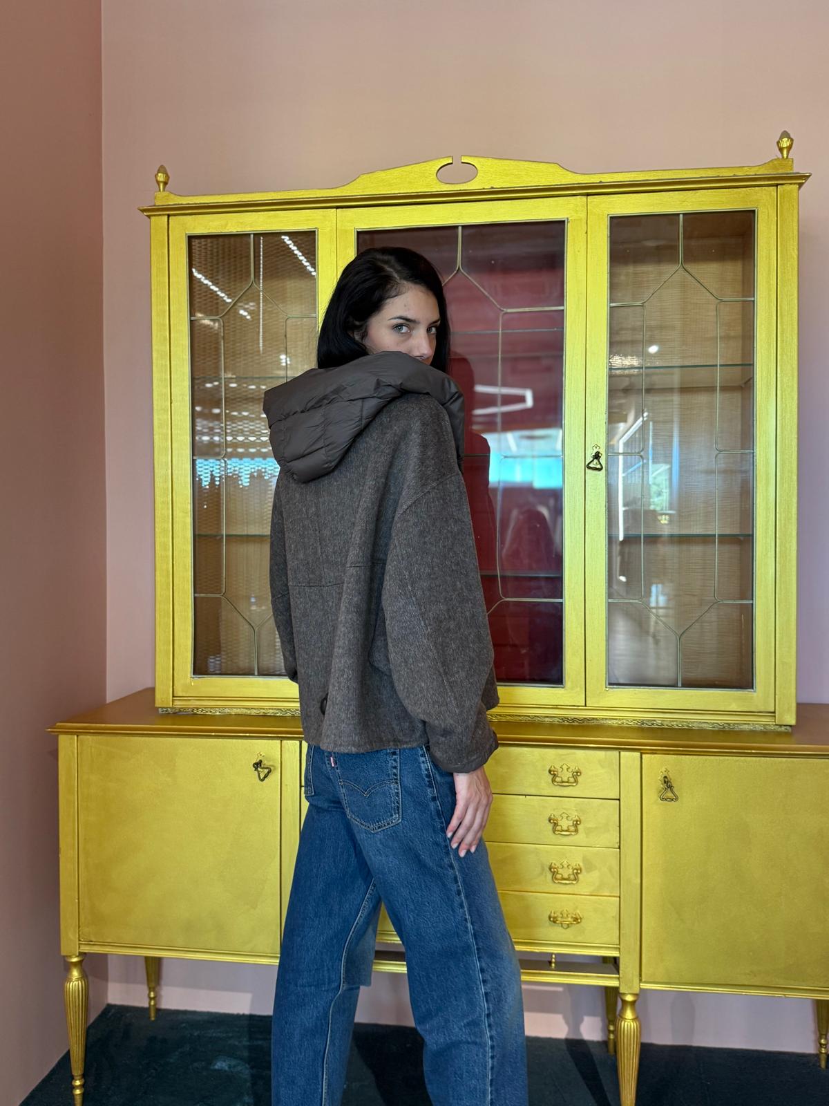 HaveOne - Cappotto Bomber con Cappuccio - Più Colori-2