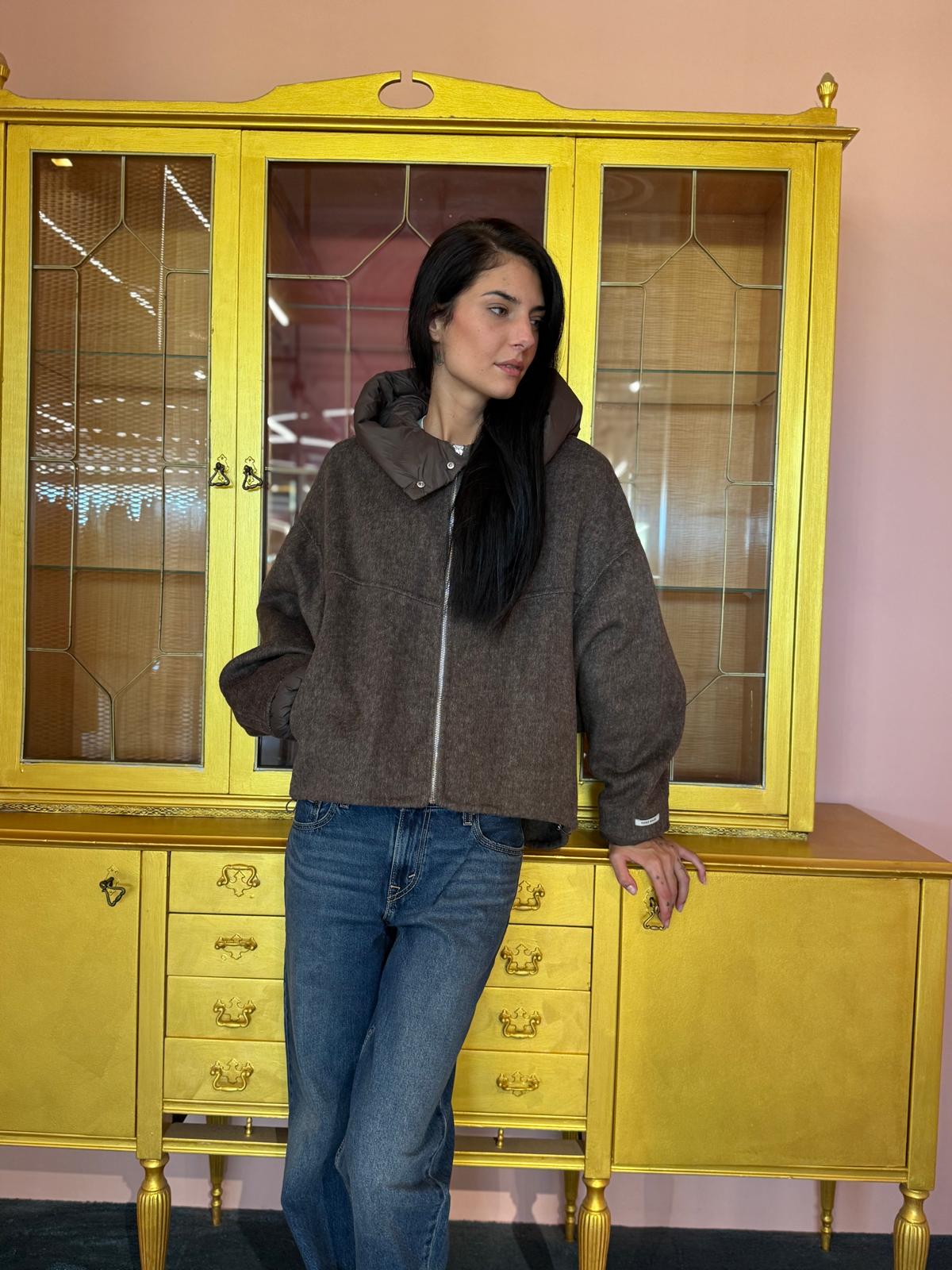 HaveOne - Cappotto Bomber con Cappuccio - Più Colori