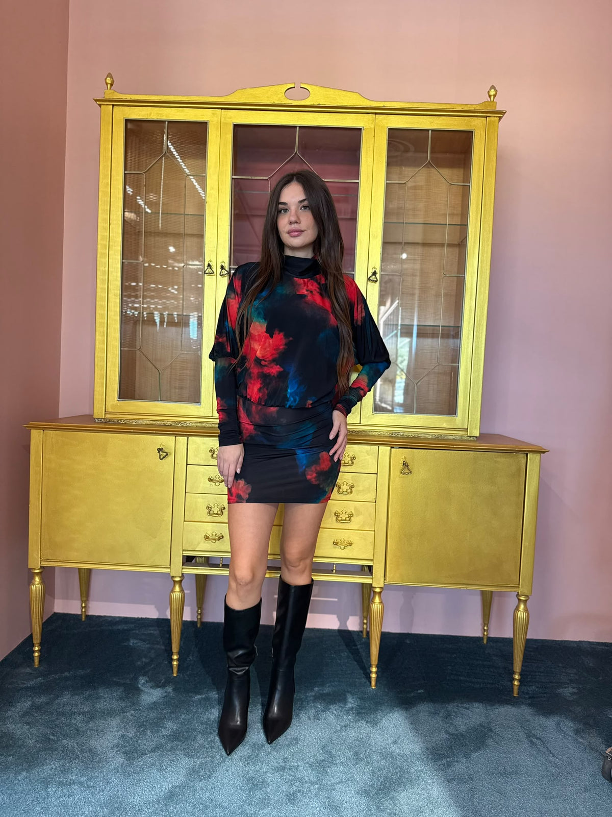 Tensione In - Abitino fiori Rosso